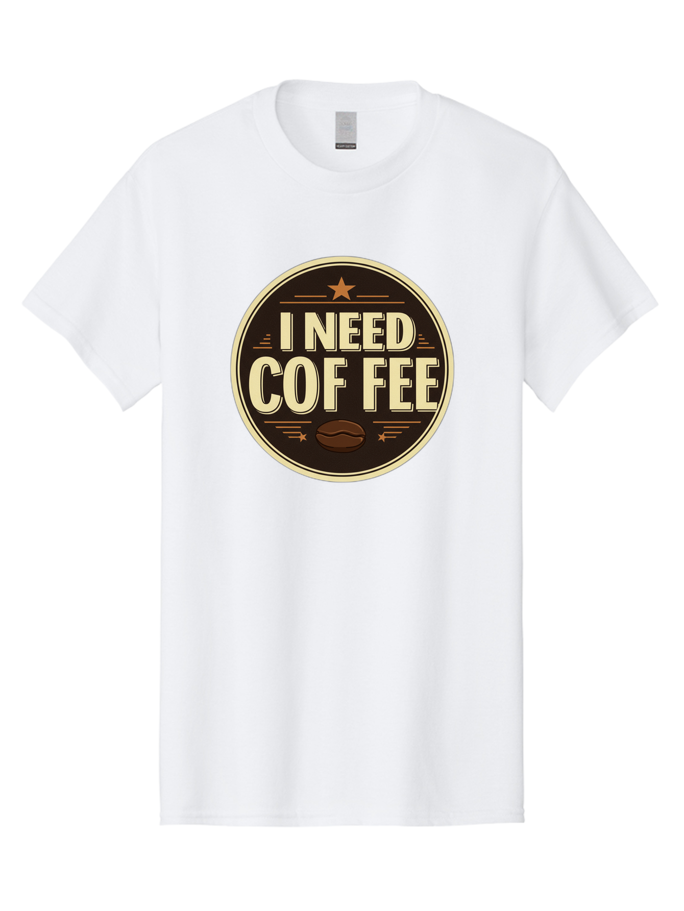 I-Need-Coffee-1 Men'S Graphic Tee, 100% Cotton, Comfortable Casual Summer Wear, Machine Washable, Coffee Lover, Coffee Break, Coffee Addiction, Coffee Quote, Coffee Humor, Coffee Needed, Coffee Craving Bac058 6