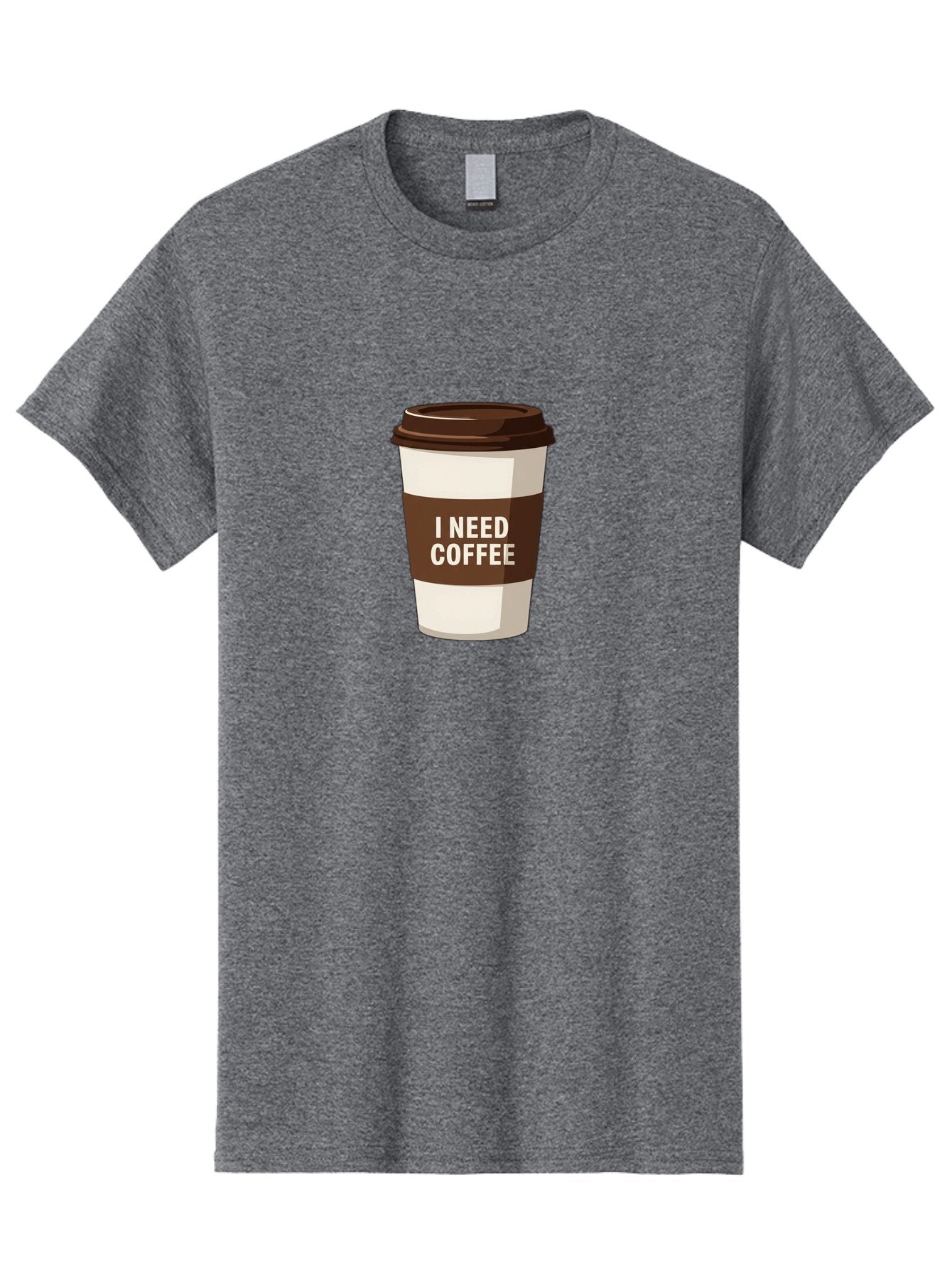 I-Need-Coffee-10 Men'S Graphic Tee, 100% Cotton, Comfortable Casual Summer Wear, Machine Washable, Coffee Cup, Disposable Coffee Cup, Coffee To Go, Morning Coffee, Caffeine Fix, Coffee Break, Coffee Love, Coffee Addiction Bac059 10