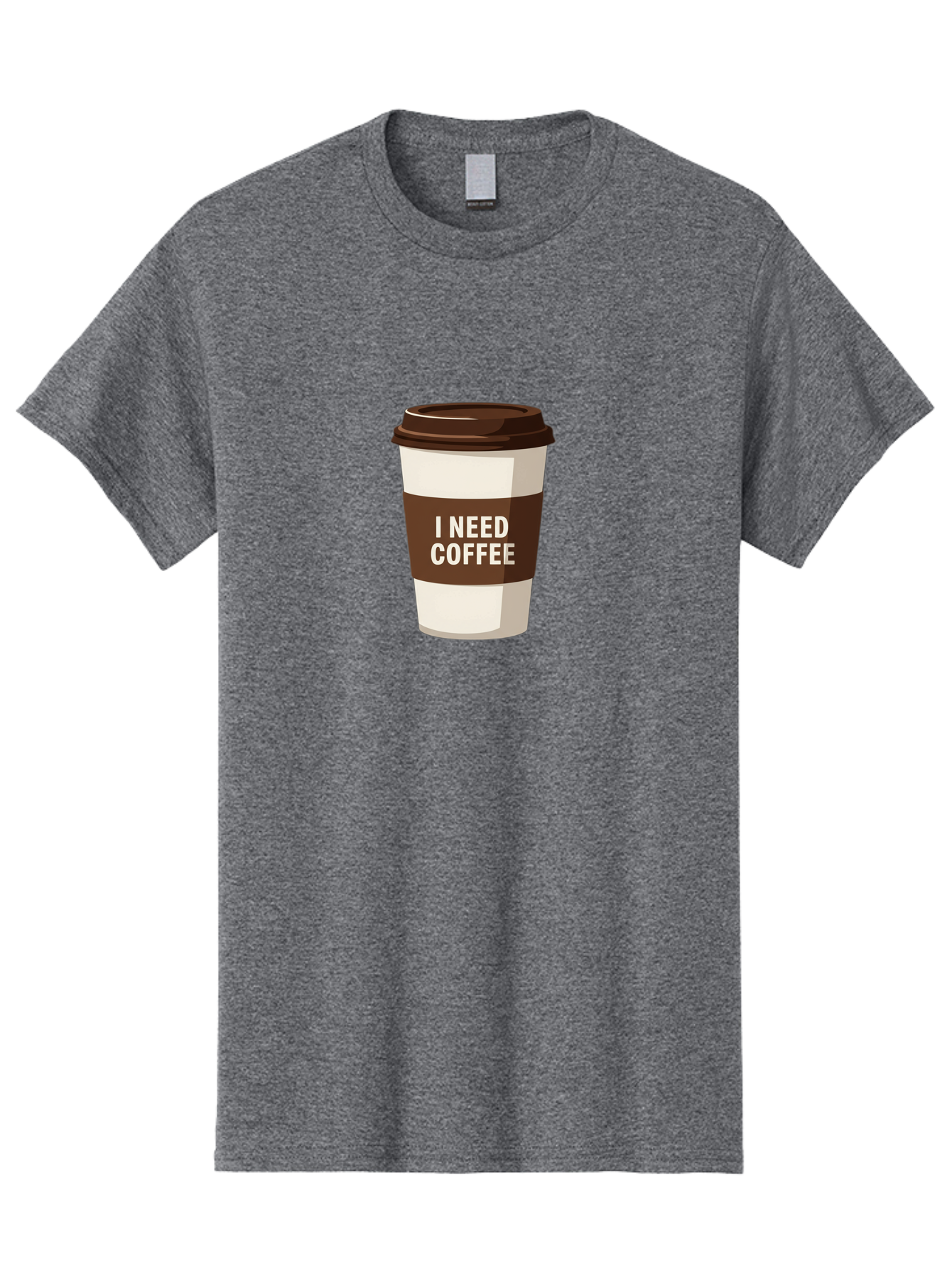 I-Need-Coffee-10 Men'S Graphic Tee, 100% Cotton, Comfortable Casual Summer Wear, Machine Washable, Coffee Cup, Disposable Coffee Cup, Coffee To Go, Morning Coffee, Caffeine Fix, Coffee Break, Coffee Love, Coffee Addiction Bac059 14
