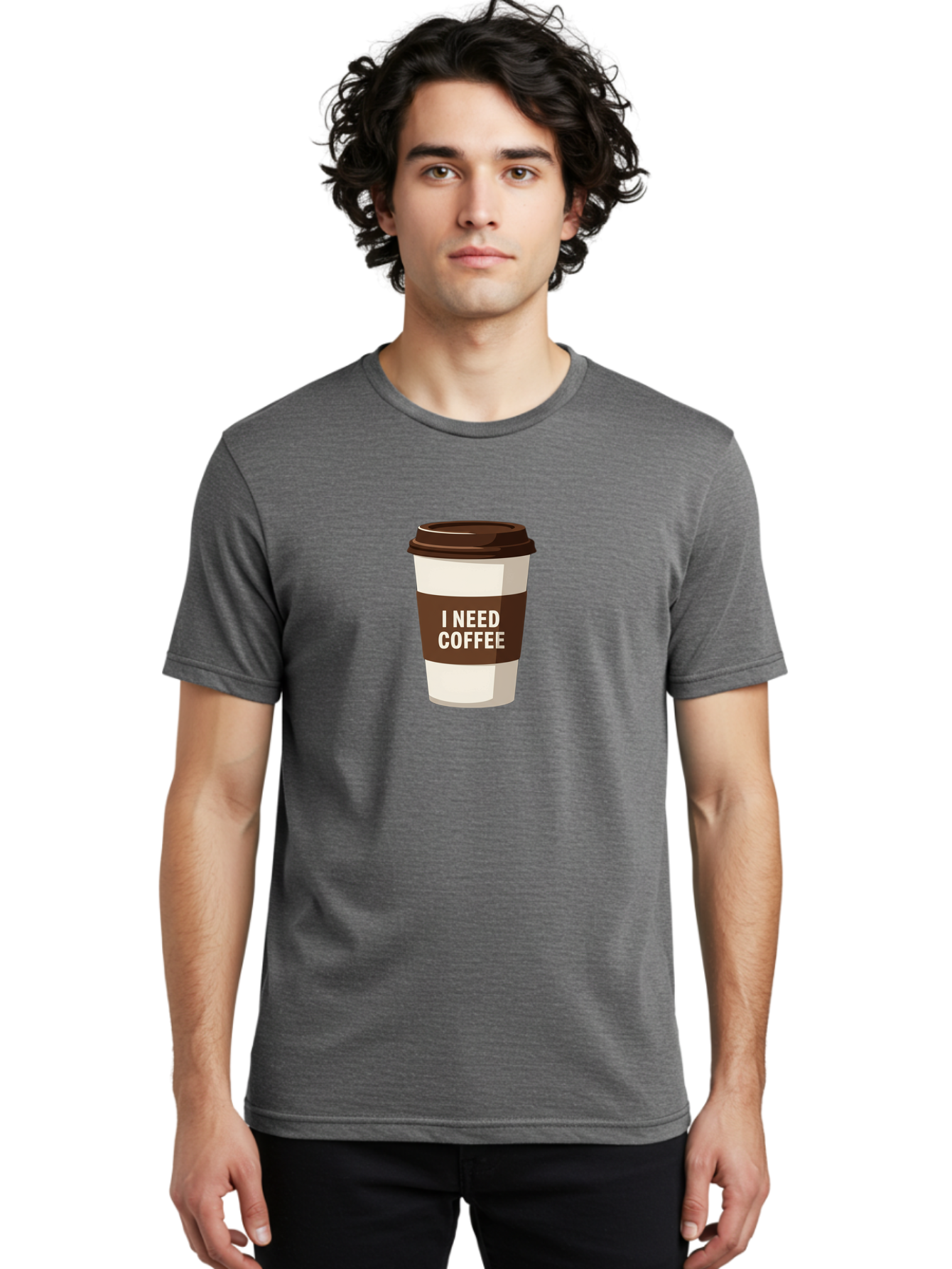 I-Need-Coffee-10 Men'S Graphic Tee, 100% Cotton, Comfortable Casual Summer Wear, Machine Washable, Coffee Cup, Disposable Coffee Cup, Coffee To Go, Morning Coffee, Caffeine Fix, Coffee Break, Coffee Love, Coffee Addiction Bac059 29