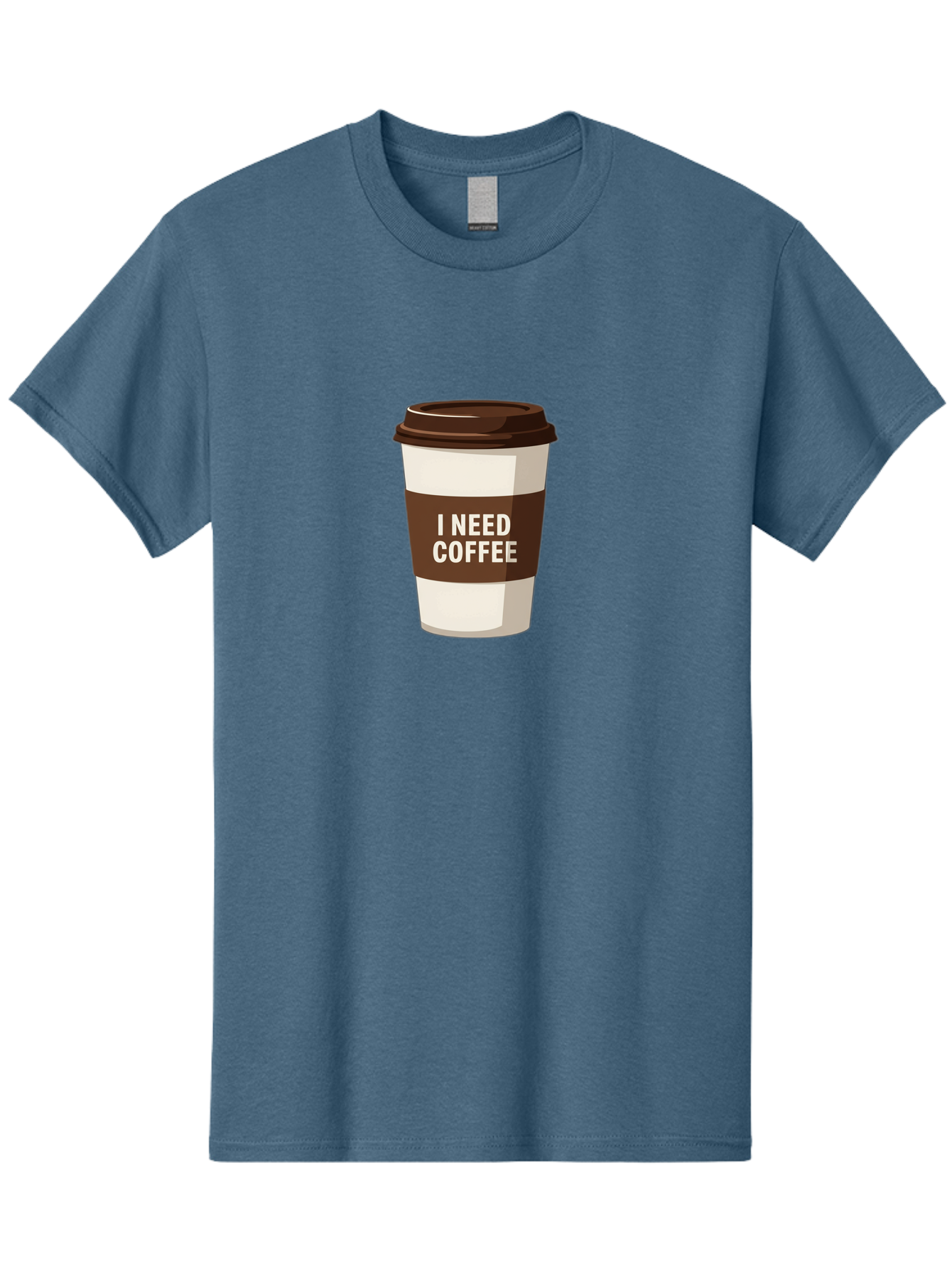 I-Need-Coffee-10 Men'S Graphic Tee, 100% Cotton, Comfortable Casual Summer Wear, Machine Washable, Coffee Cup, Disposable Coffee Cup, Coffee To Go, Morning Coffee, Caffeine Fix, Coffee Break, Coffee Love, Coffee Addiction Bac059 7