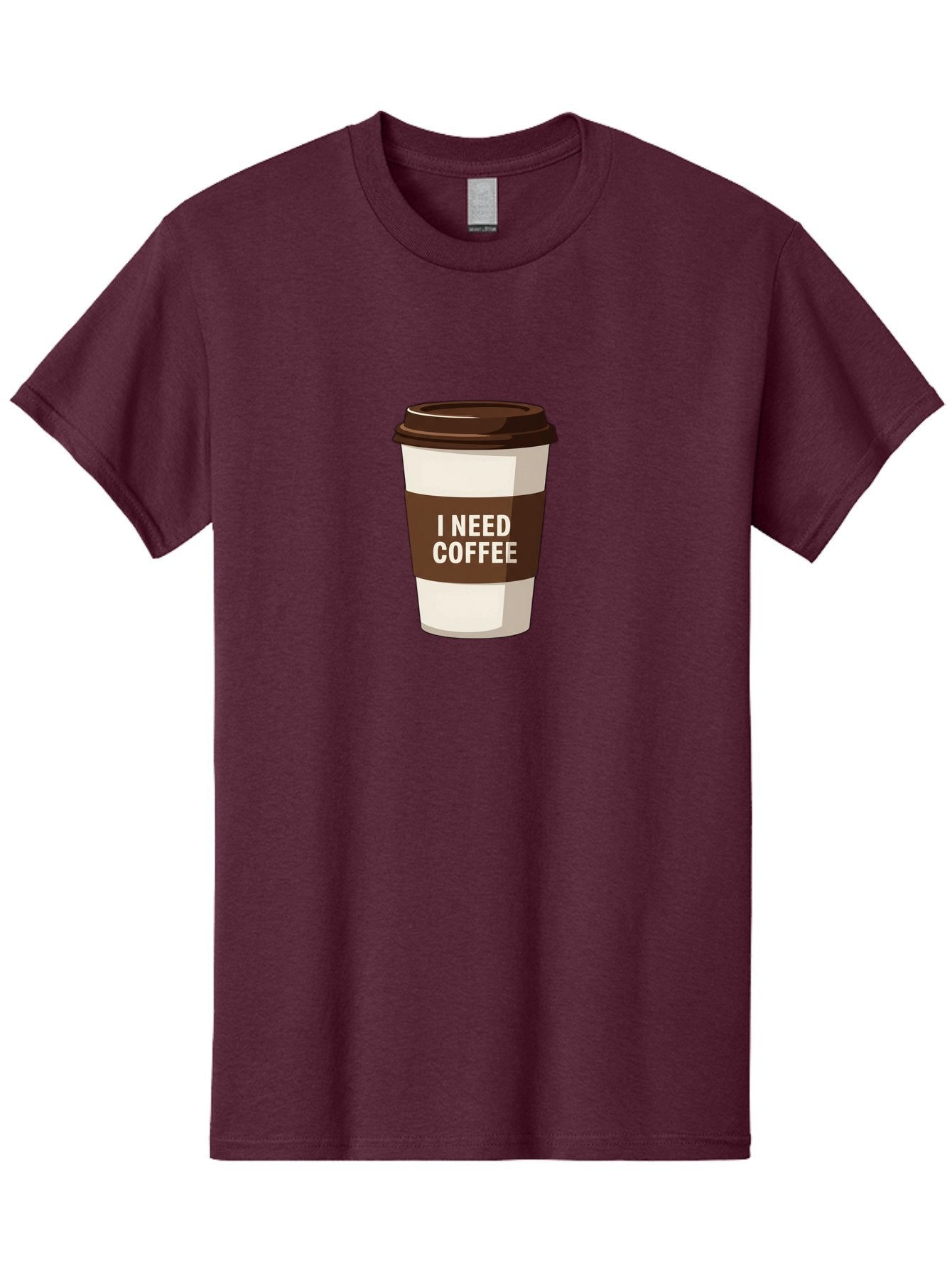 I-Need-Coffee-10 Men'S Graphic Tee, 100% Cotton, Comfortable Casual Summer Wear, Machine Washable, Coffee Cup, Disposable Coffee Cup, Coffee To Go, Morning Coffee, Caffeine Fix, Coffee Break, Coffee Love, Coffee Addiction Bac059 4