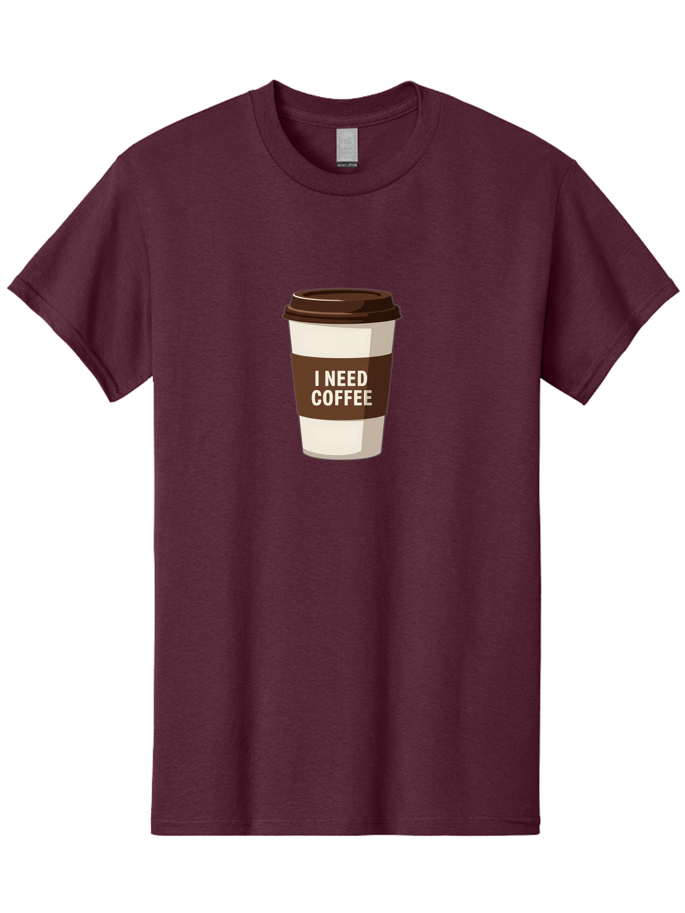 I-Need-Coffee-10 Men'S Graphic Tee, 100% Cotton, Comfortable Casual Summer Wear, Machine Washable, Coffee Cup, Disposable Coffee Cup, Coffee To Go, Morning Coffee, Caffeine Fix, Coffee Break, Coffee Love, Coffee Addiction Bac059 12