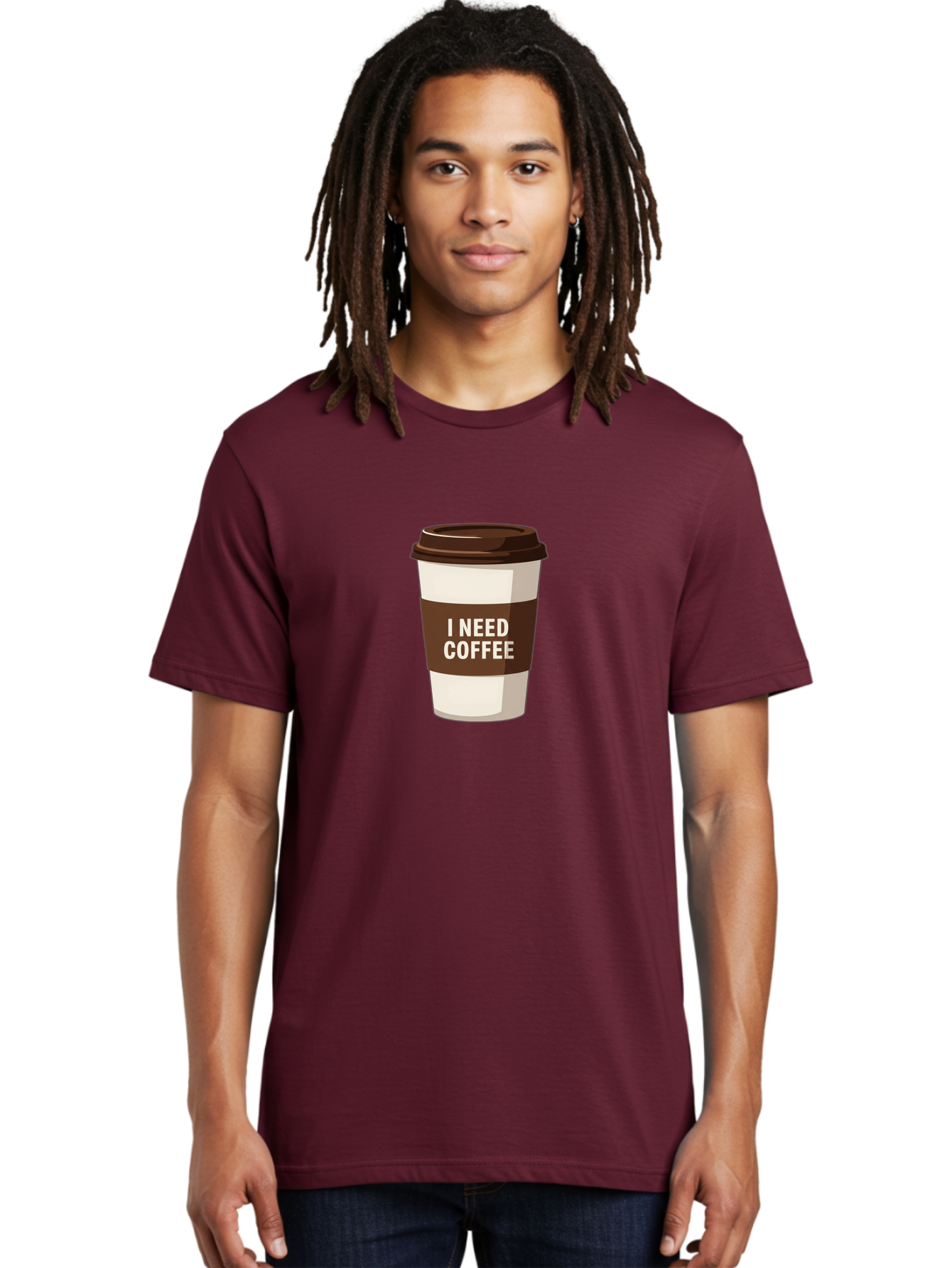 I-Need-Coffee-10 Men'S Graphic Tee, 100% Cotton, Comfortable Casual Summer Wear, Machine Washable, Coffee Cup, Disposable Coffee Cup, Coffee To Go, Morning Coffee, Caffeine Fix, Coffee Break, Coffee Love, Coffee Addiction Bac059 27