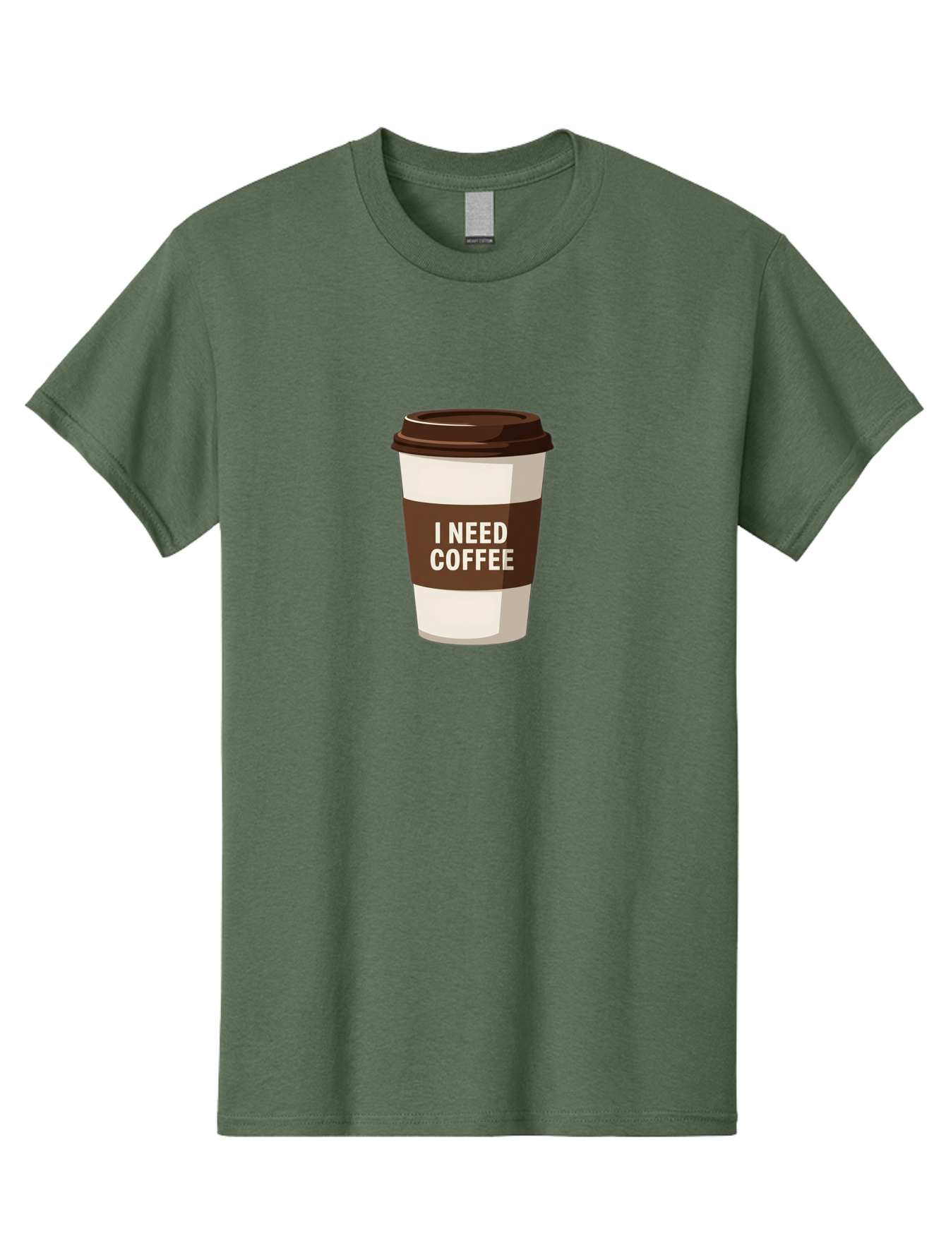 I-Need-Coffee-10 Men'S Graphic Tee, 100% Cotton, Comfortable Casual Summer Wear, Machine Washable, Coffee Cup, Disposable Coffee Cup, Coffee To Go, Morning Coffee, Caffeine Fix, Coffee Break, Coffee Love, Coffee Addiction Bac059 13