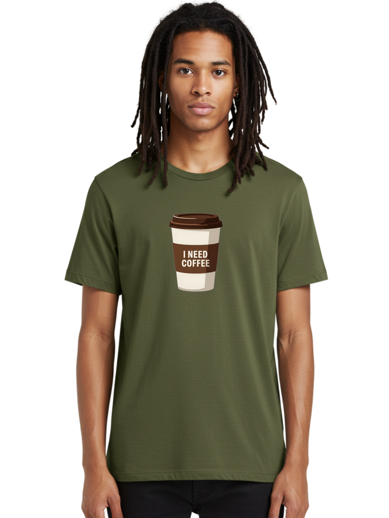 I-Need-Coffee-10 Men'S Graphic Tee, 100% Cotton, Comfortable Casual Summer Wear, Machine Washable, Coffee Cup, Disposable Coffee Cup, Coffee To Go, Morning Coffee, Caffeine Fix, Coffee Break, Coffee Love, Coffee Addiction Bac059 28