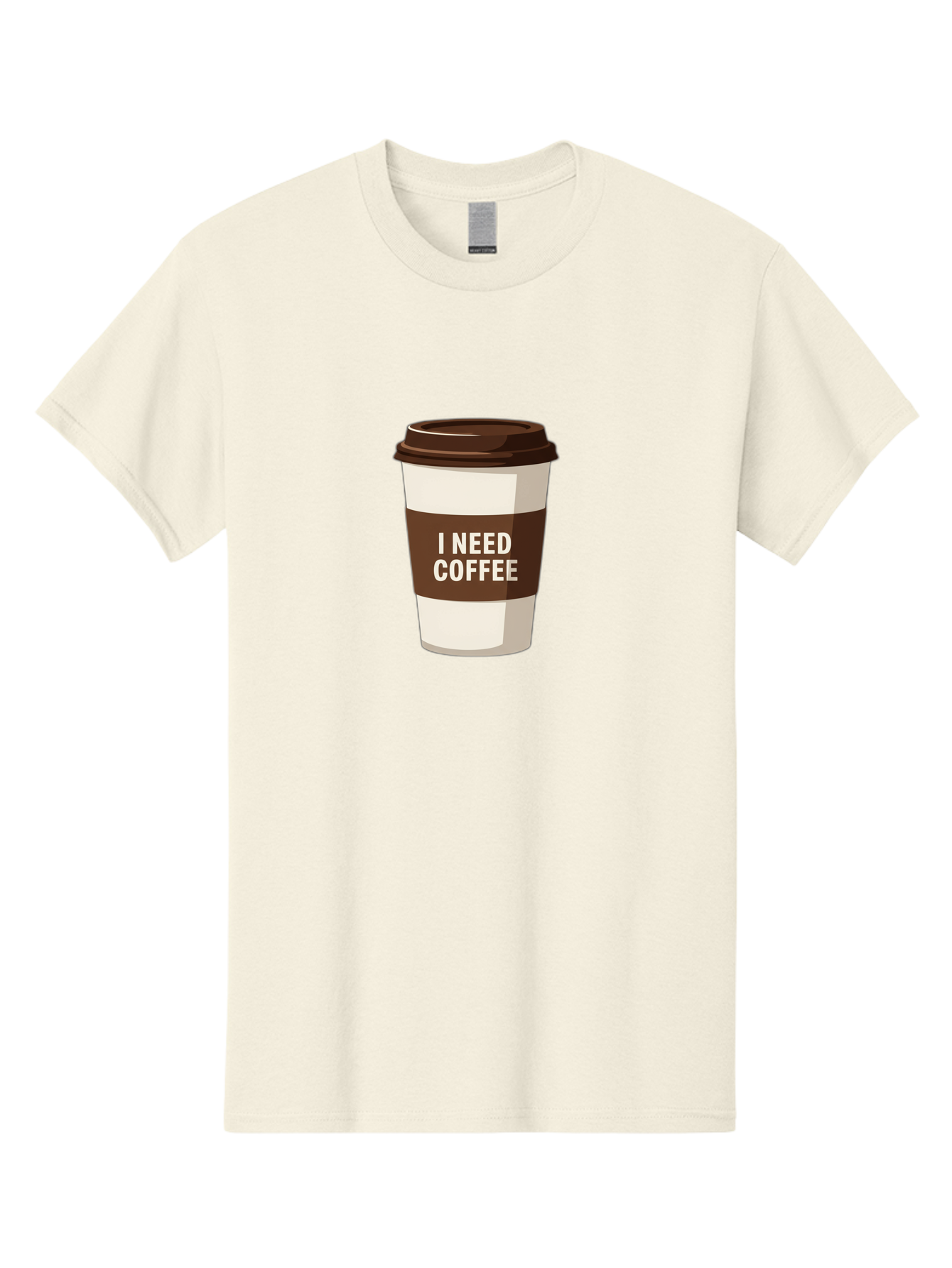 I-Need-Coffee-10 Men'S Graphic Tee, 100% Cotton, Comfortable Casual Summer Wear, Machine Washable, Coffee Cup, Disposable Coffee Cup, Coffee To Go, Morning Coffee, Caffeine Fix, Coffee Break, Coffee Love, Coffee Addiction Bac059 5