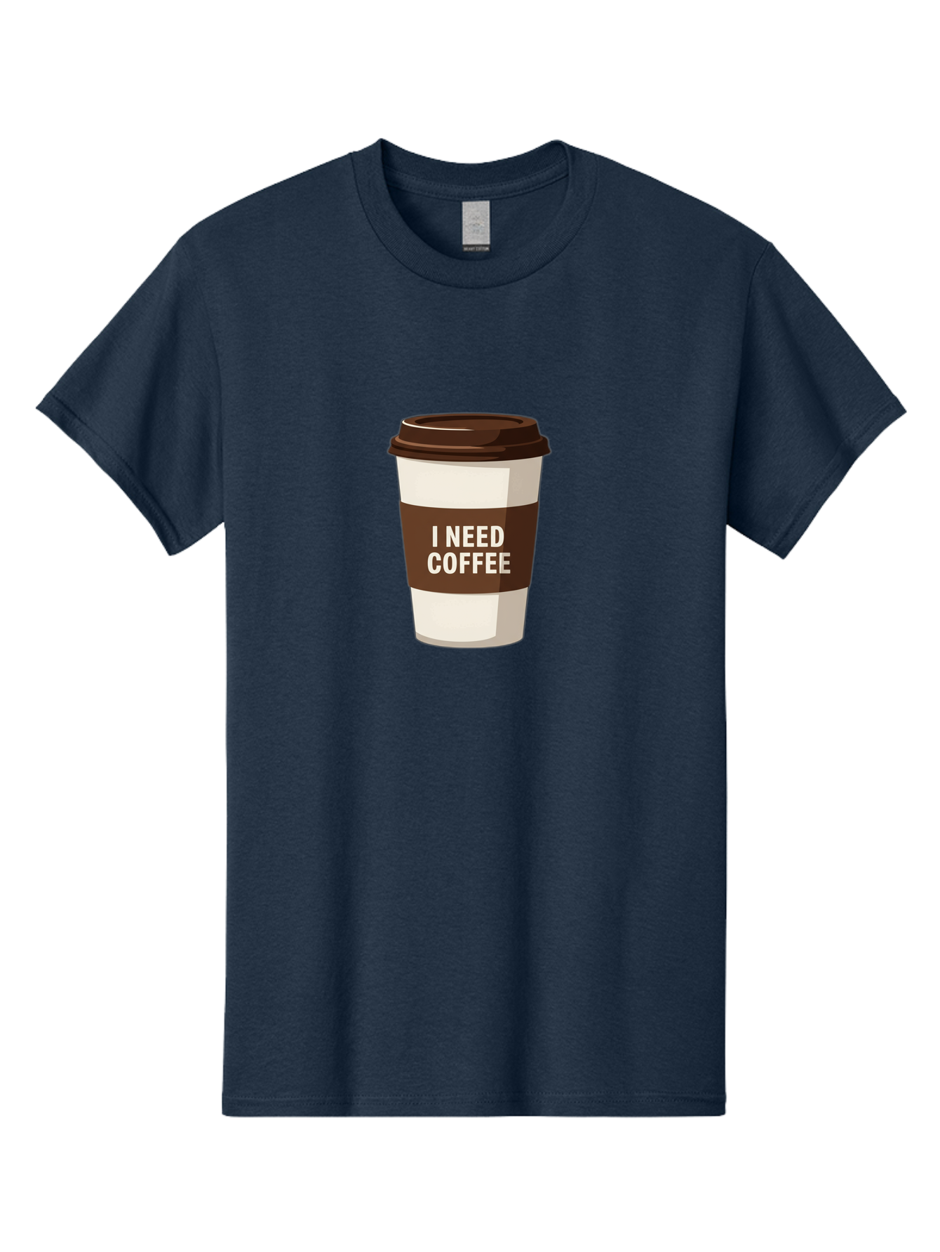 I-Need-Coffee-10 Men'S Graphic Tee, 100% Cotton, Comfortable Casual Summer Wear, Machine Washable, Coffee Cup, Disposable Coffee Cup, Coffee To Go, Morning Coffee, Caffeine Fix, Coffee Break, Coffee Love, Coffee Addiction Bac059 15