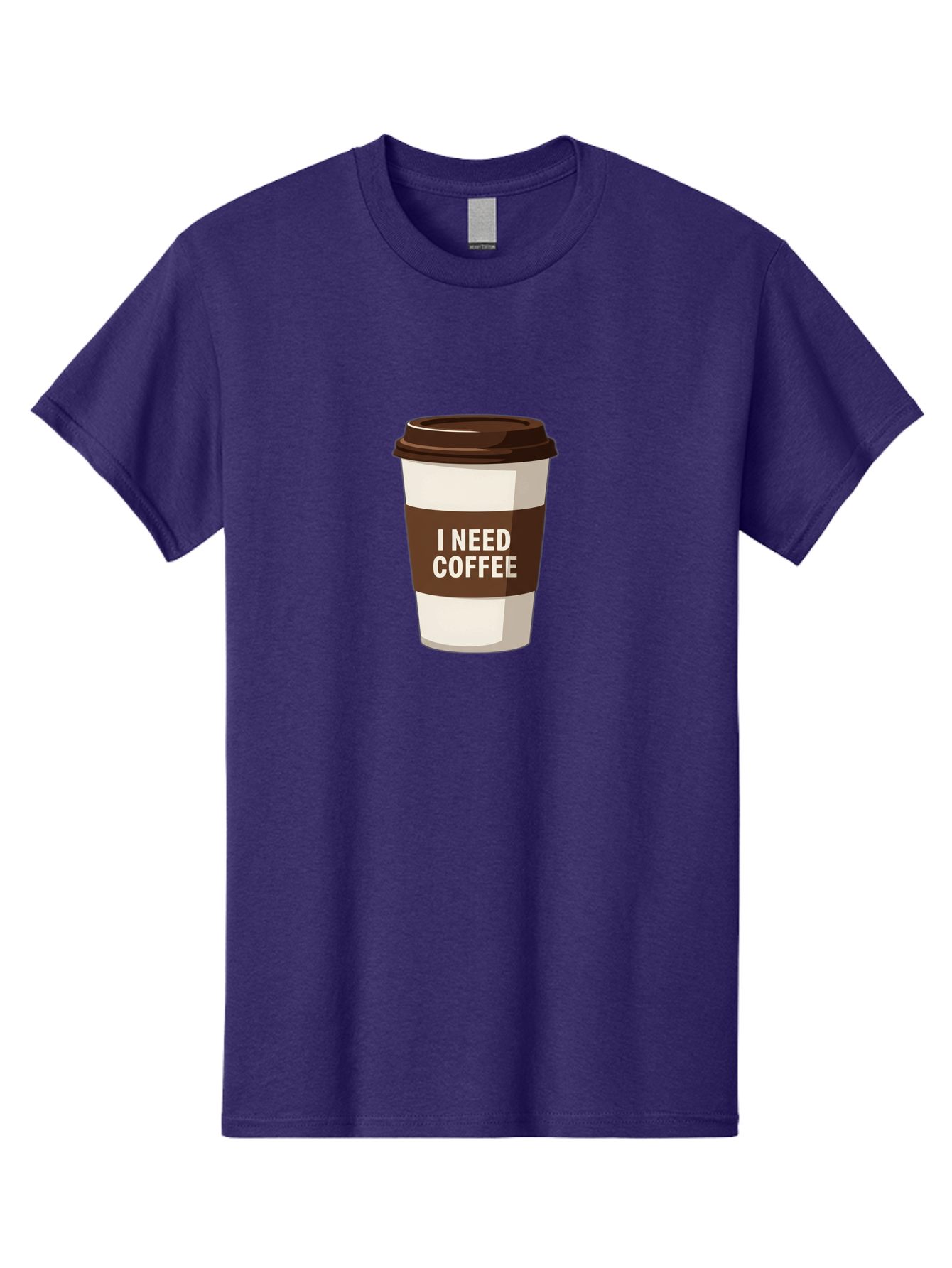 I-Need-Coffee-10 Men'S Graphic Tee, 100% Cotton, Comfortable Casual Summer Wear, Machine Washable, Coffee Cup, Disposable Coffee Cup, Coffee To Go, Morning Coffee, Caffeine Fix, Coffee Break, Coffee Love, Coffee Addiction Bac059 10