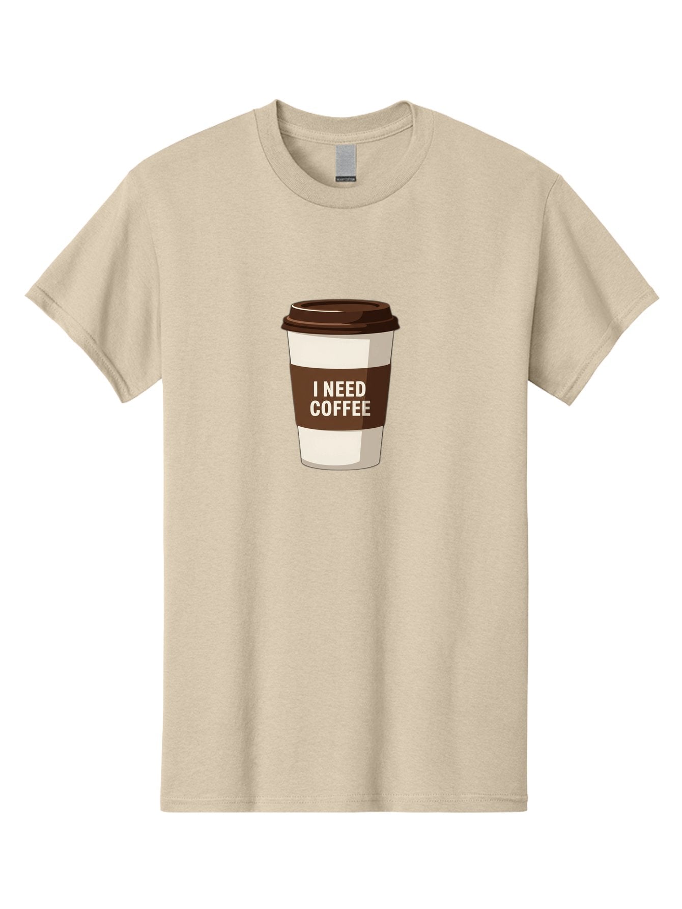 I-Need-Coffee-10 Men'S Graphic Tee, 100% Cotton, Comfortable Casual Summer Wear, Machine Washable, Coffee Cup, Disposable Coffee Cup, Coffee To Go, Morning Coffee, Caffeine Fix, Coffee Break, Coffee Love, Coffee Addiction Bac059 5