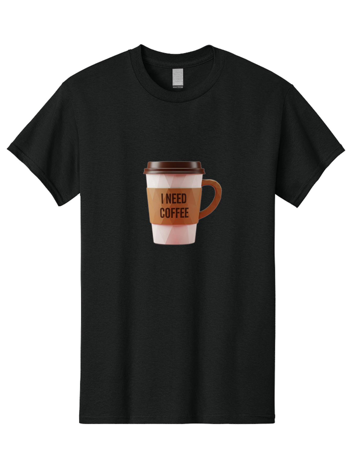 I-Need-Coffee-11 Men'S Graphic Tee, 100% Cotton, Comfortable Casual Summer Wear, Machine Washable, Coffee Cup, Morning Coffee, Coffee Break, Coffee Lover, Daily Grind, Caffeine Fix, To-Go Cup, Disposable Cup Bac060 9
