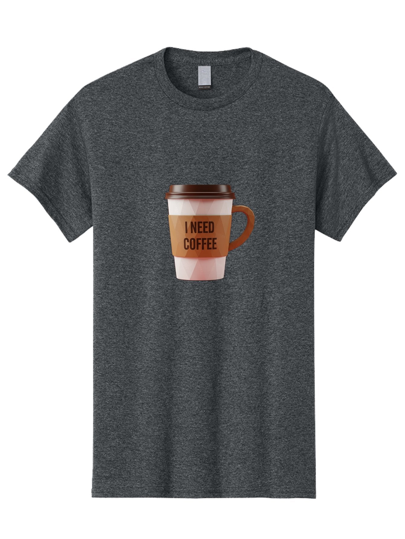 I-Need-Coffee-11 Men'S Graphic Tee, 100% Cotton, Comfortable Casual Summer Wear, Machine Washable, Coffee Cup, Morning Coffee, Coffee Break, Coffee Lover, Daily Grind, Caffeine Fix, To-Go Cup, Disposable Cup Bac060 8