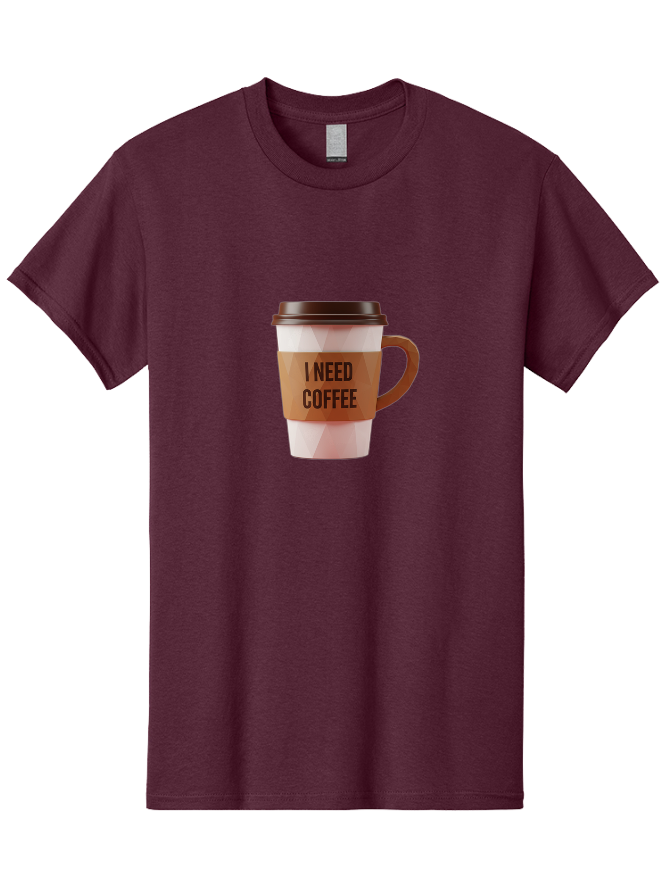 I-Need-Coffee-11 Men'S Graphic Tee, 100% Cotton, Comfortable Casual Summer Wear, Machine Washable, Coffee Cup, Morning Coffee, Coffee Break, Coffee Lover, Daily Grind, Caffeine Fix, To-Go Cup, Disposable Cup Bac060 13
