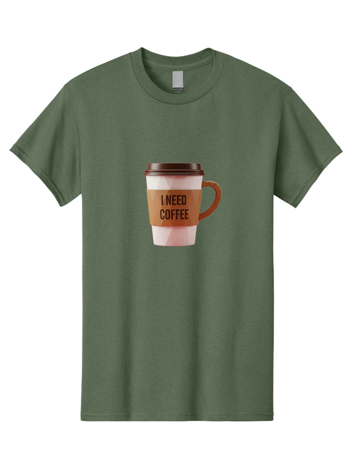 I-Need-Coffee-11 Men'S Graphic Tee, 100% Cotton, Comfortable Casual Summer Wear, Machine Washable, Coffee Cup, Morning Coffee, Coffee Break, Coffee Lover, Daily Grind, Caffeine Fix, To-Go Cup, Disposable Cup Bac060 4
