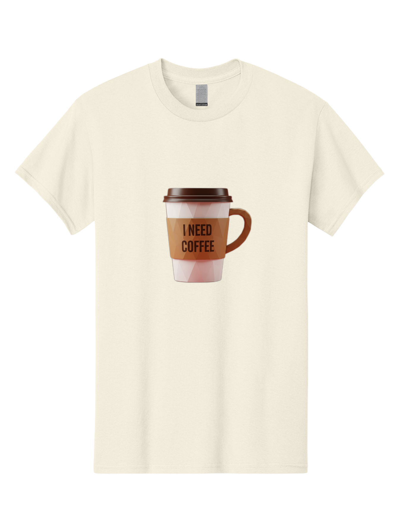 I-Need-Coffee-11 Men'S Graphic Tee, 100% Cotton, Comfortable Casual Summer Wear, Machine Washable, Coffee Cup, Morning Coffee, Coffee Break, Coffee Lover, Daily Grind, Caffeine Fix, To-Go Cup, Disposable Cup Bac060 5