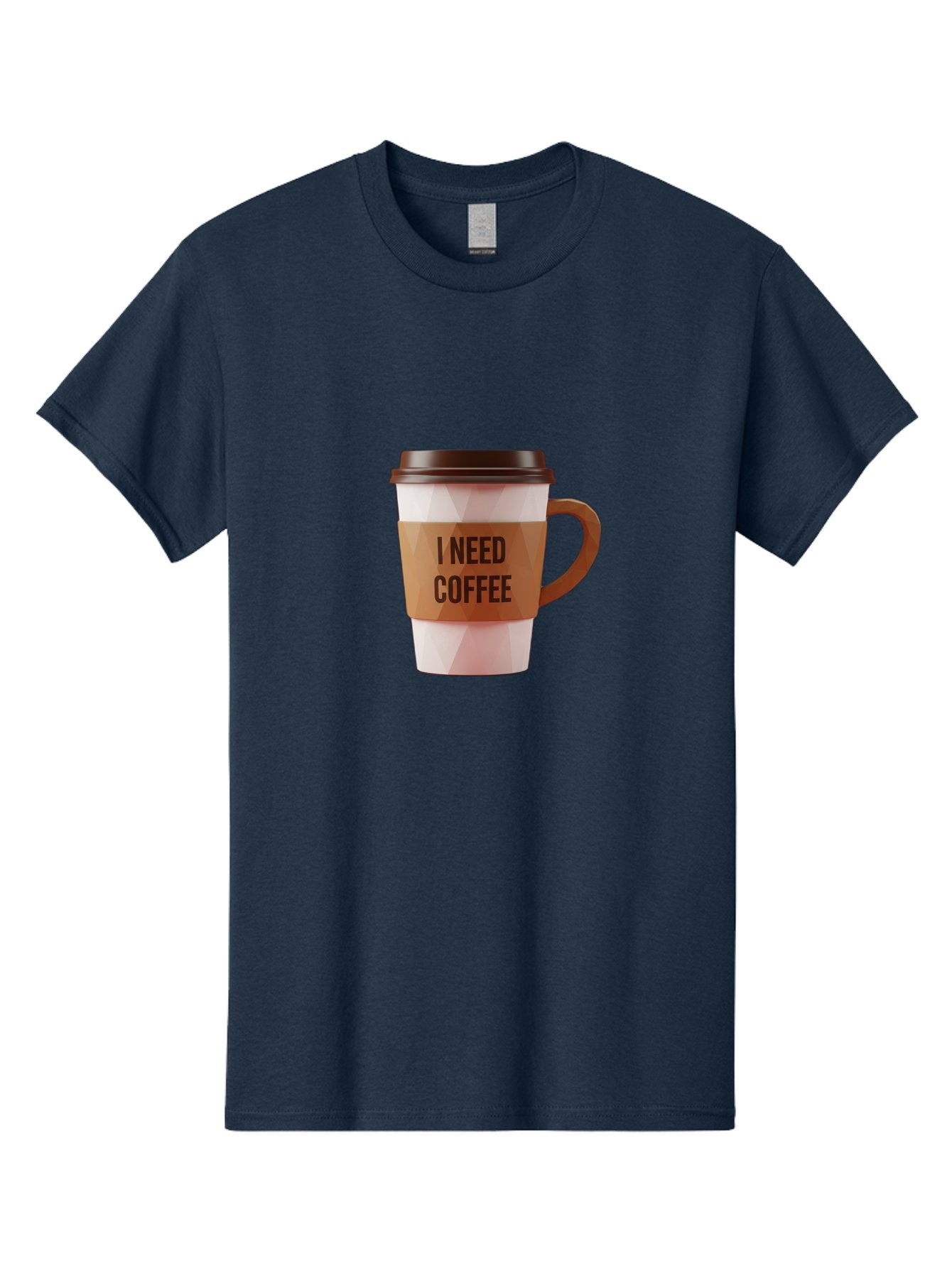 I-Need-Coffee-11 Men'S Graphic Tee, 100% Cotton, Comfortable Casual Summer Wear, Machine Washable, Coffee Cup, Morning Coffee, Coffee Break, Coffee Lover, Daily Grind, Caffeine Fix, To-Go Cup, Disposable Cup Bac060 5