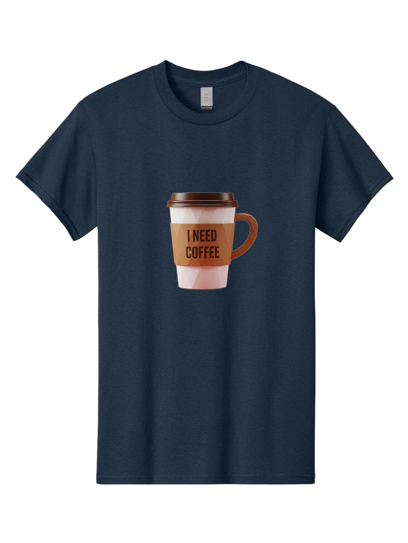 I-Need-Coffee-11 Men'S Graphic Tee, 100% Cotton, Comfortable Casual Summer Wear, Machine Washable, Coffee Cup, Morning Coffee, Coffee Break, Coffee Lover, Daily Grind, Caffeine Fix, To-Go Cup, Disposable Cup Bac060 8