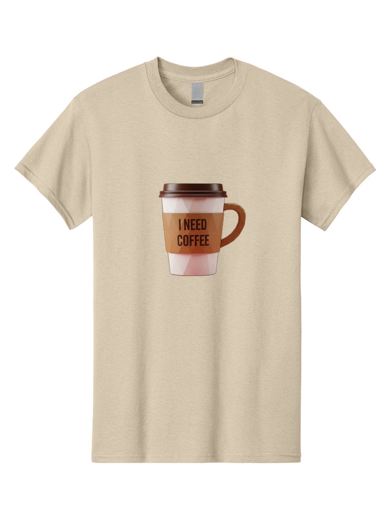 I-Need-Coffee-11 Men'S Graphic Tee, 100% Cotton, Comfortable Casual Summer Wear, Machine Washable, Coffee Cup, Morning Coffee, Coffee Break, Coffee Lover, Daily Grind, Caffeine Fix, To-Go Cup, Disposable Cup Bac060 6