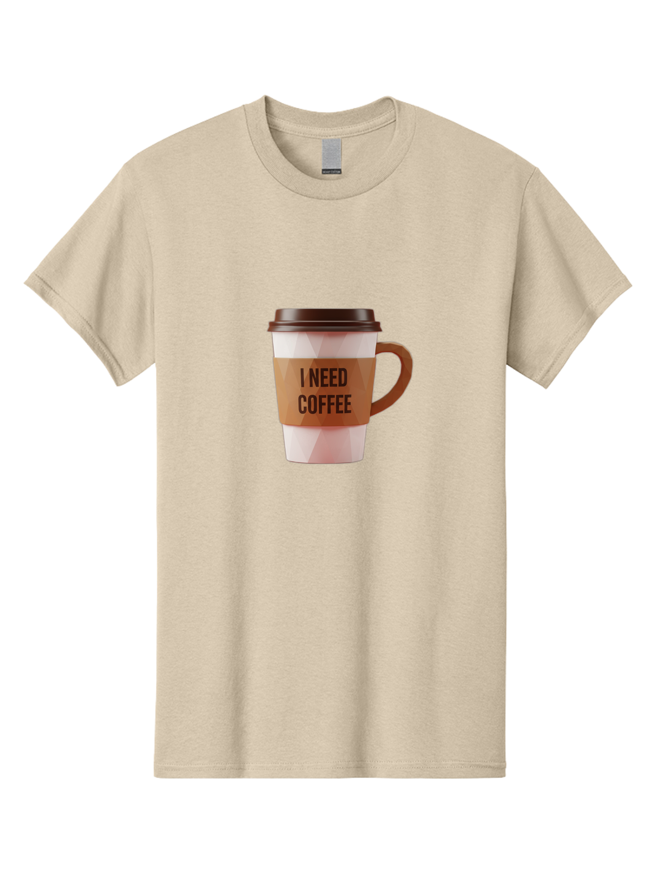 I-Need-Coffee-11 Men'S Graphic Tee, 100% Cotton, Comfortable Casual Summer Wear, Machine Washable, Coffee Cup, Morning Coffee, Coffee Break, Coffee Lover, Daily Grind, Caffeine Fix, To-Go Cup, Disposable Cup Bac060 7