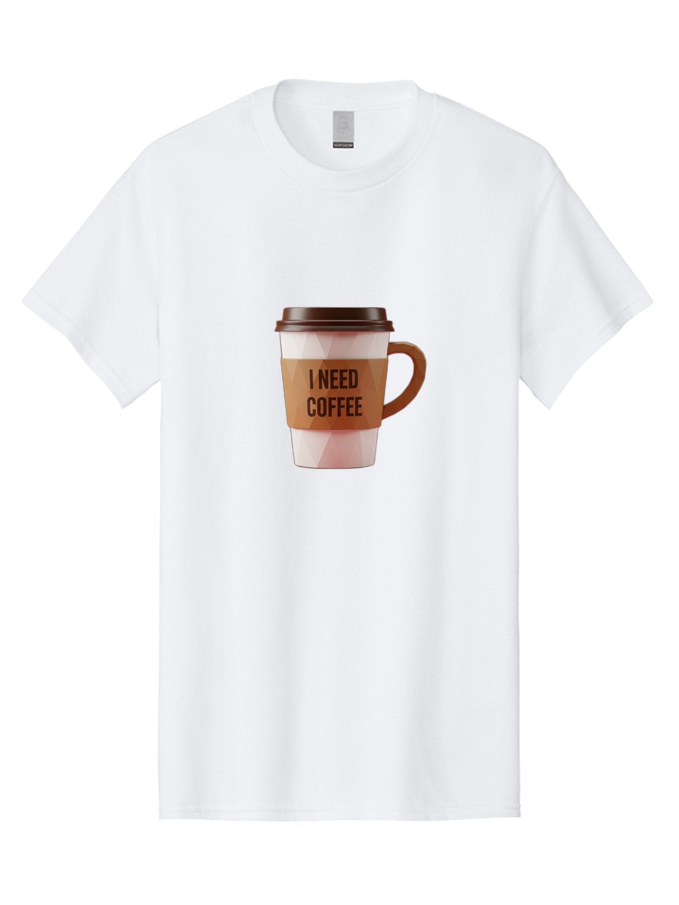 I-Need-Coffee-11 Men'S Graphic Tee, 100% Cotton, Comfortable Casual Summer Wear, Machine Washable, Coffee Cup, Morning Coffee, Coffee Break, Coffee Lover, Daily Grind, Caffeine Fix, To-Go Cup, Disposable Cup Bac060 4