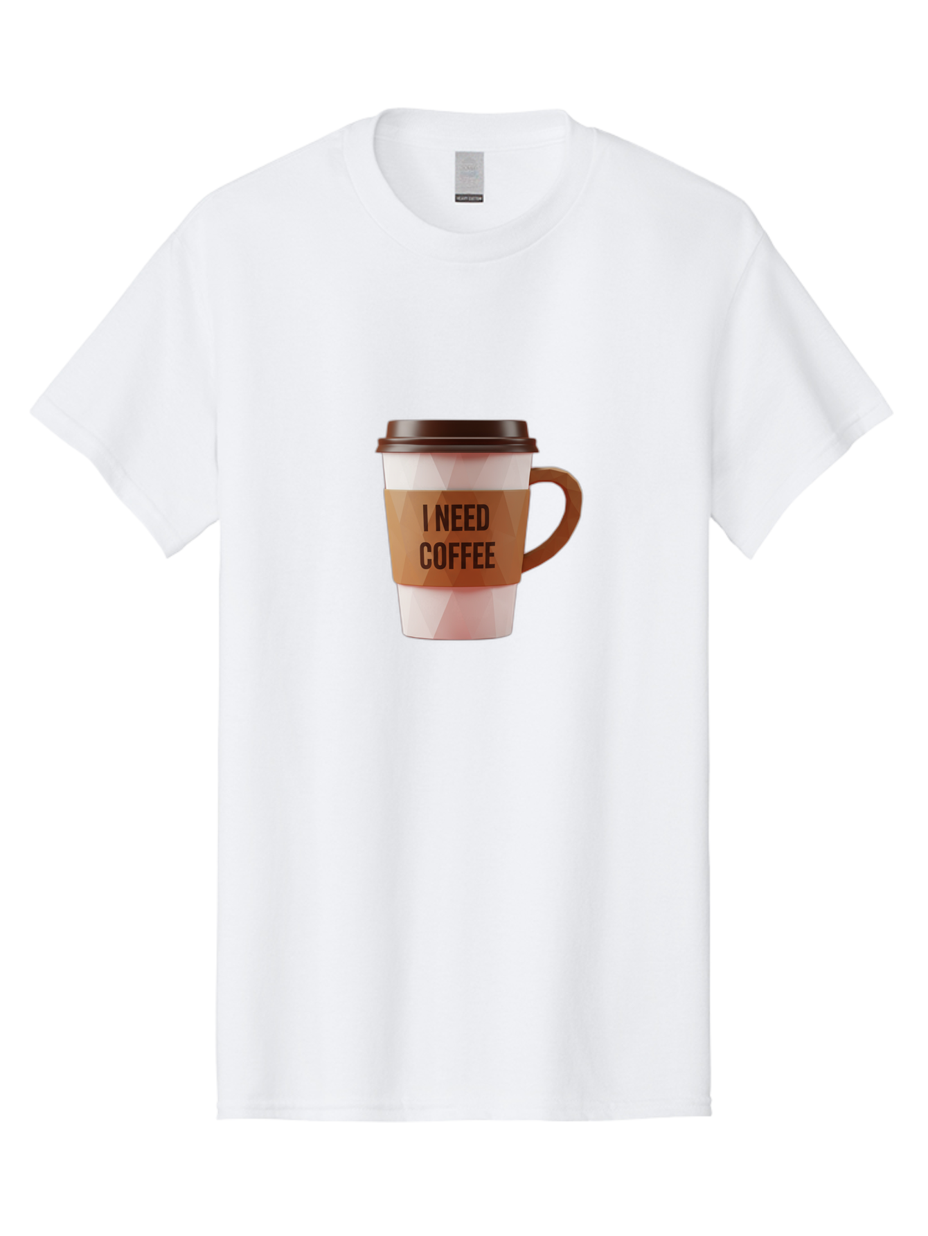 I-Need-Coffee-11 Men'S Graphic Tee, 100% Cotton, Comfortable Casual Summer Wear, Machine Washable, Coffee Cup, Morning Coffee, Coffee Break, Coffee Lover, Daily Grind, Caffeine Fix, To-Go Cup, Disposable Cup Bac060 12