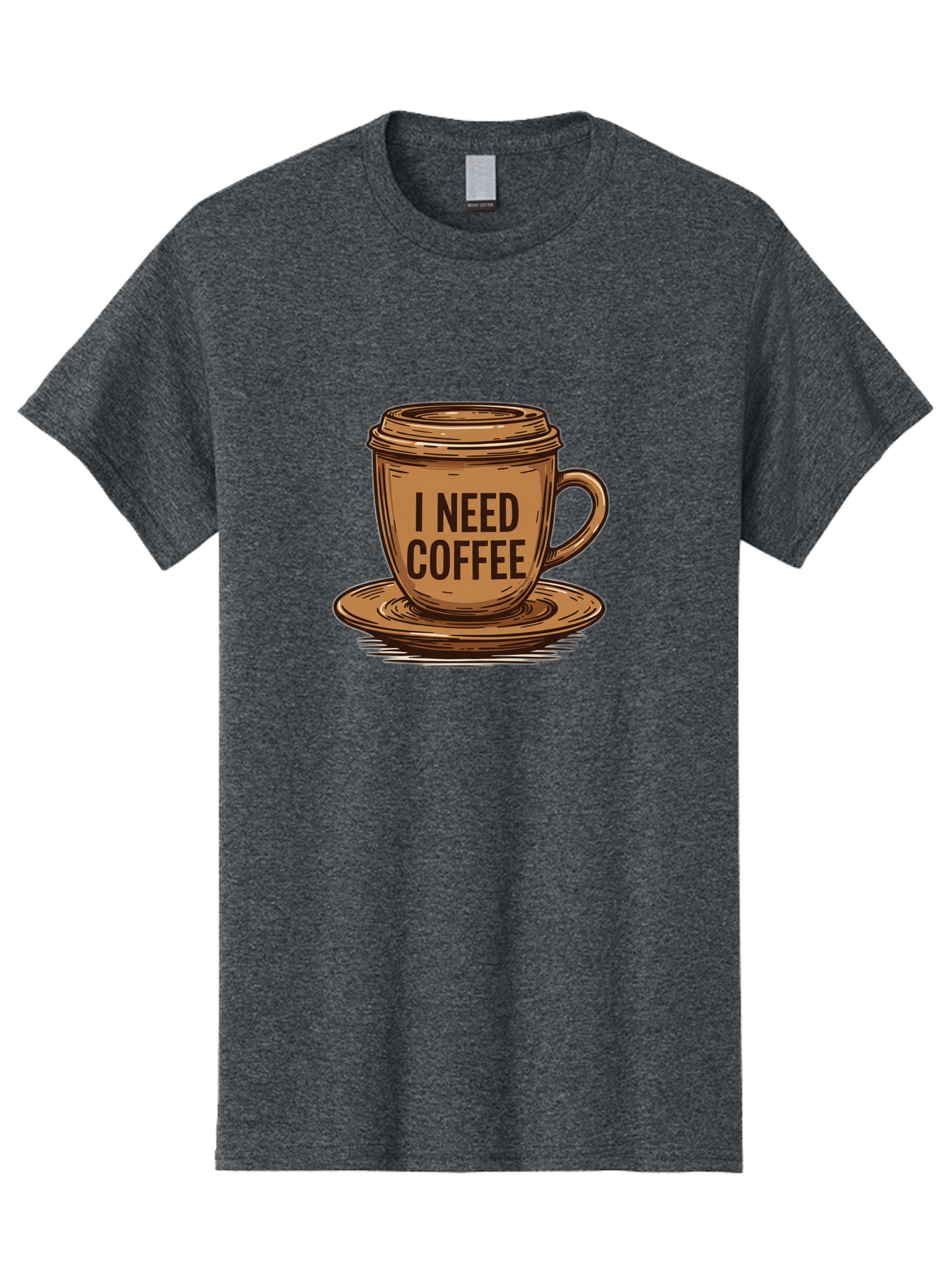 I-Need-Coffee-15 Men'S Graphic Tee, 100% Cotton, Comfortable Casual Summer Wear, Machine Washable, Coffee Cup, Coffee Break, Morning Pick-Me-Up, Caffeine Fix, Humorous Illustration, Coffee Lover, Coffee Addiction Bac064 12