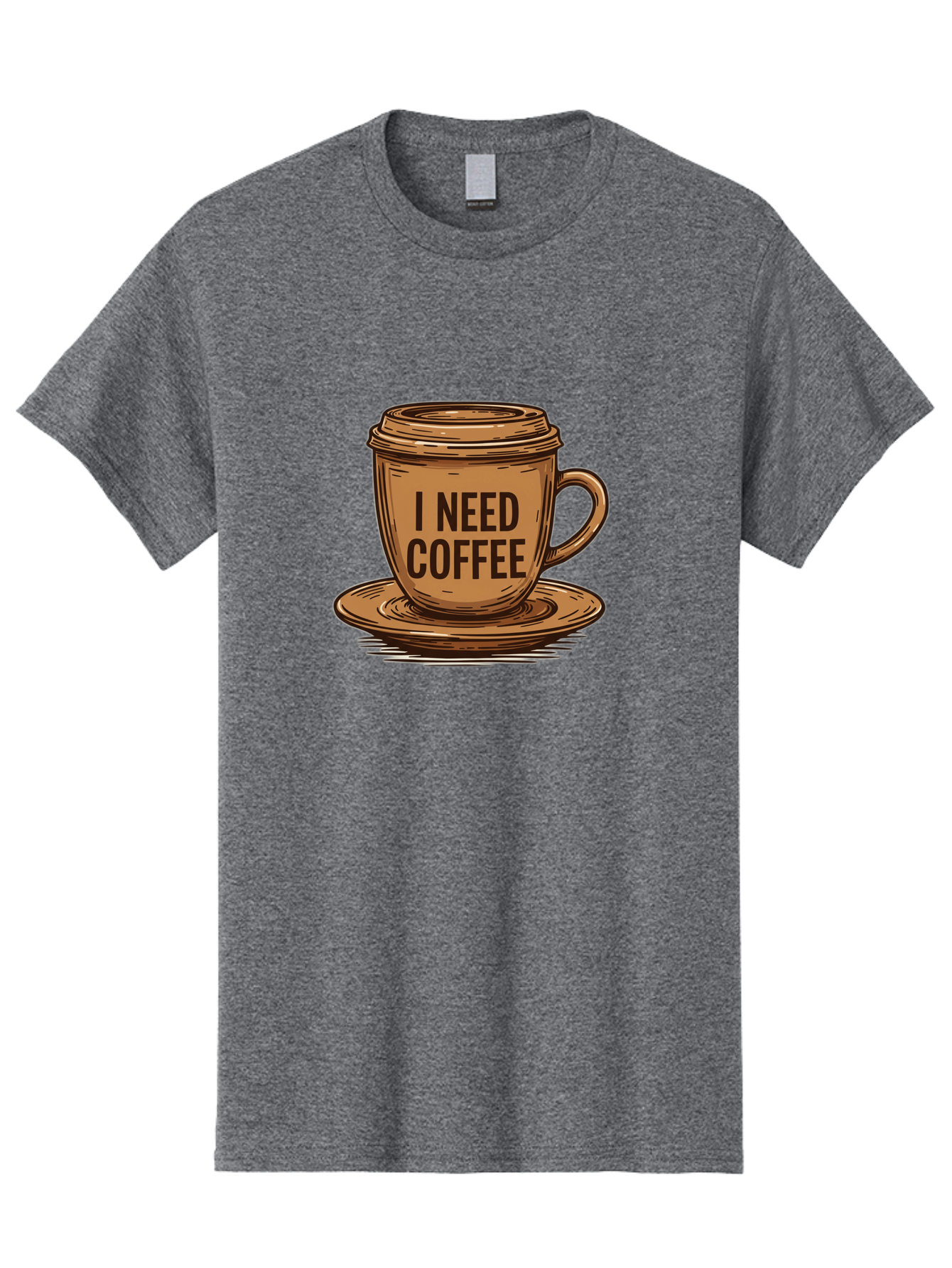 I-Need-Coffee-15 Men'S Graphic Tee, 100% Cotton, Comfortable Casual Summer Wear, Machine Washable, Coffee Cup, Coffee Break, Morning Pick-Me-Up, Caffeine Fix, Humorous Illustration, Coffee Lover, Coffee Addiction Bac064 13