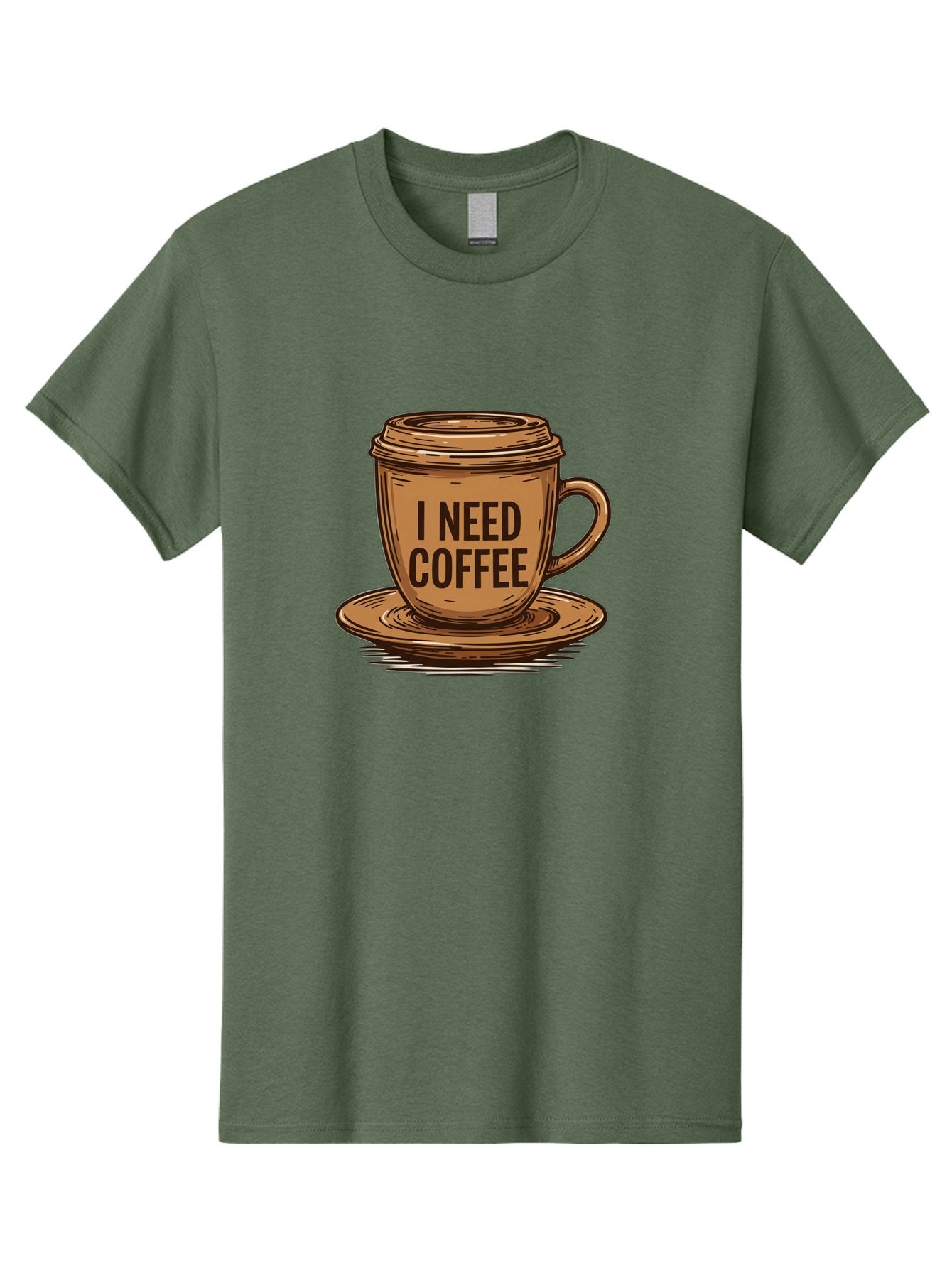 I-Need-Coffee-15 Men'S Graphic Tee, 100% Cotton, Comfortable Casual Summer Wear, Machine Washable, Coffee Cup, Coffee Break, Morning Pick-Me-Up, Caffeine Fix, Humorous Illustration, Coffee Lover, Coffee Addiction Bac064 14
