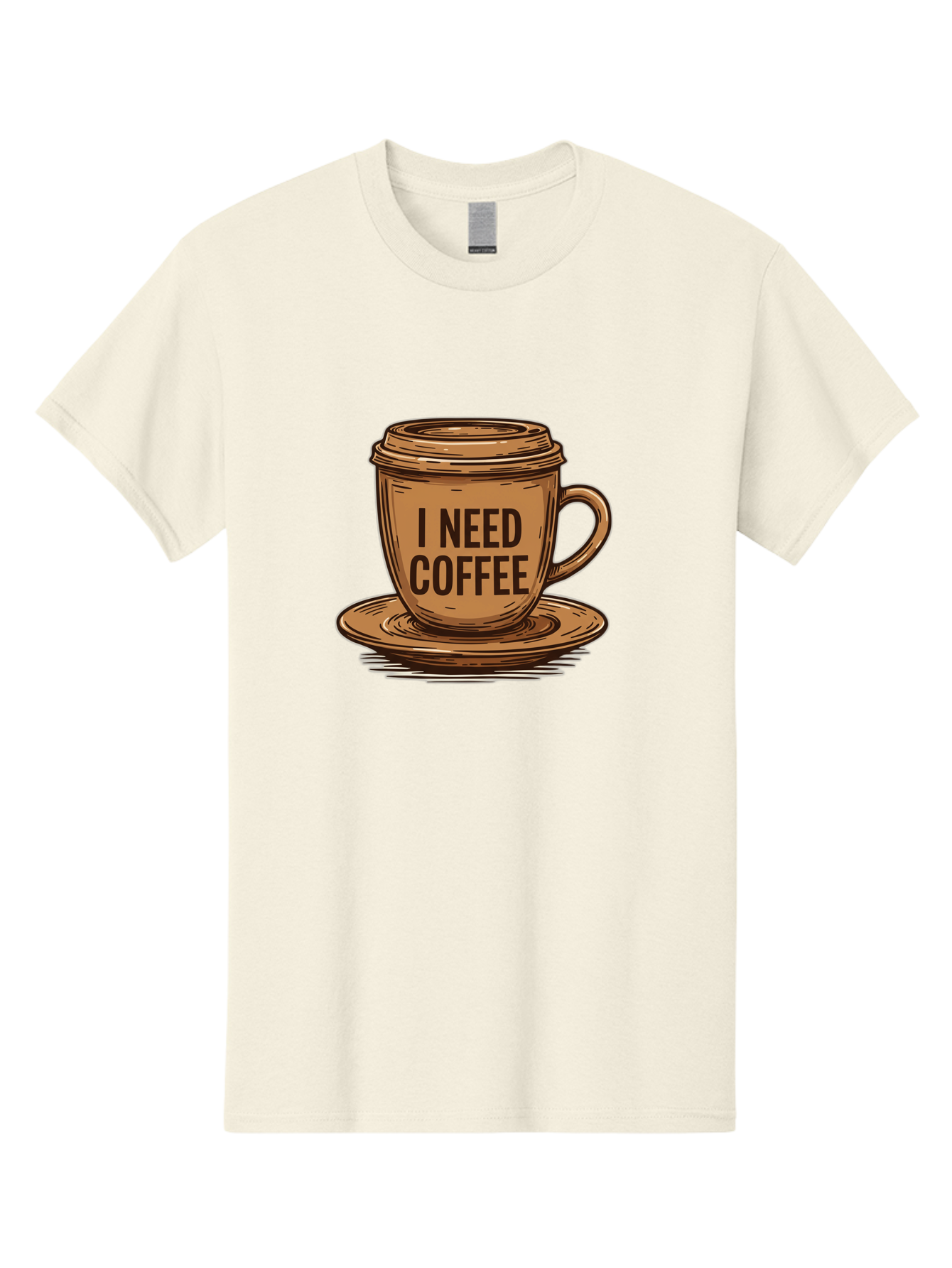 I-Need-Coffee-15 Men'S Graphic Tee, 100% Cotton, Comfortable Casual Summer Wear, Machine Washable, Coffee Cup, Coffee Break, Morning Pick-Me-Up, Caffeine Fix, Humorous Illustration, Coffee Lover, Coffee Addiction Bac064 9