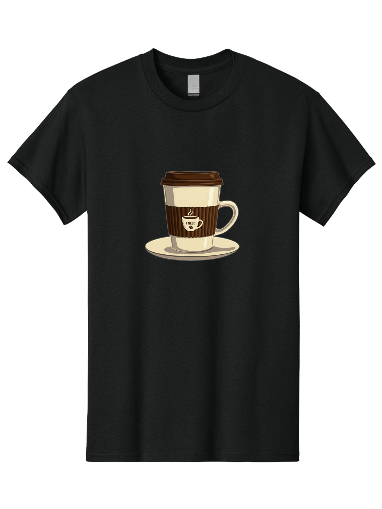 I-Need-Coffee-16 Men'S Graphic Tee, 100% Cotton, Comfortable Casual Summer Wear, Machine Washable, Coffee Cup, Takeout Container, Coffee To Go, Coffee Break, Coffee Lover, Morning Coffee, Caffeine Fix, Coffee Craving Bac065 7