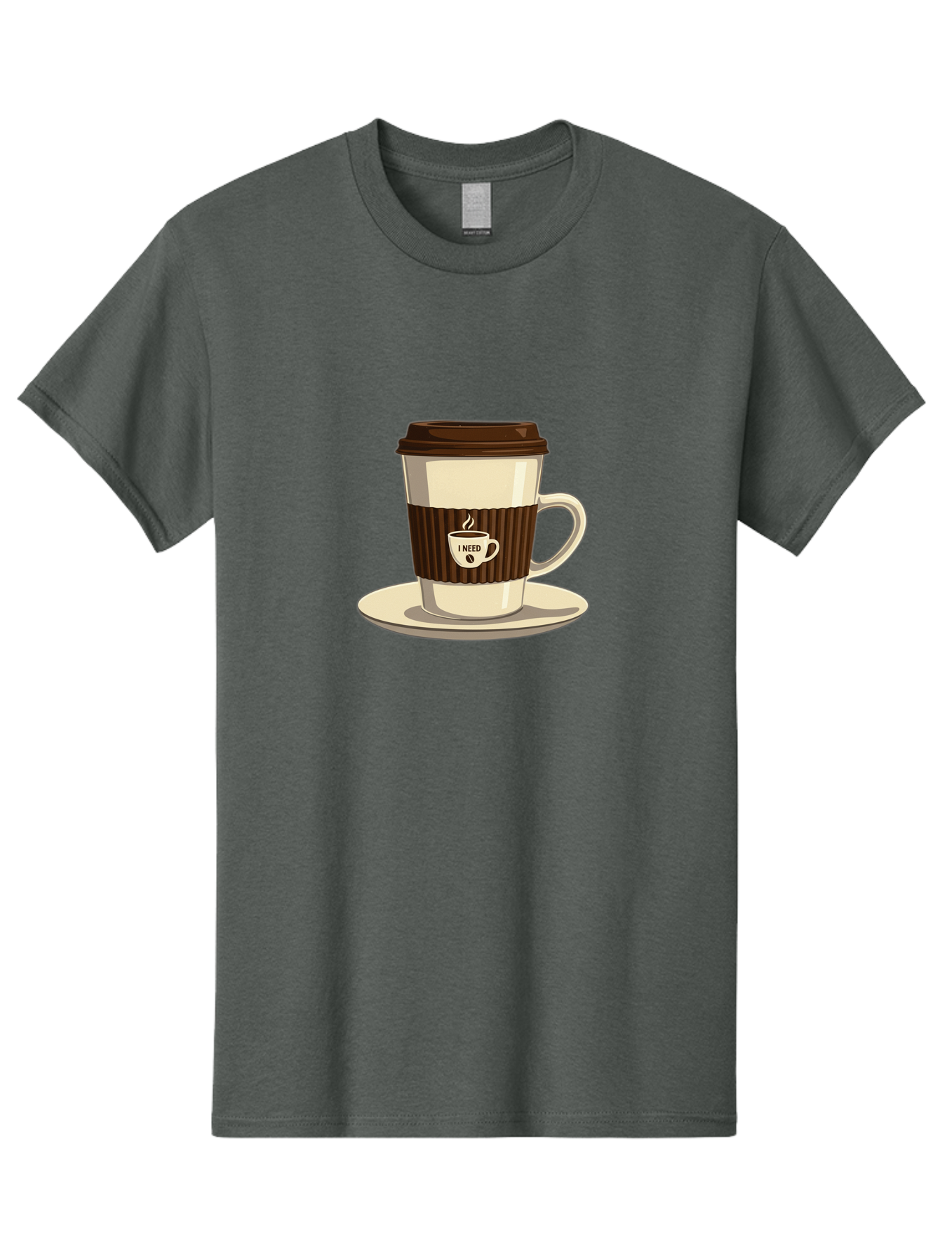 I-Need-Coffee-16 Men'S Graphic Tee, 100% Cotton, Comfortable Casual Summer Wear, Machine Washable, Coffee Cup, Takeout Container, Coffee To Go, Coffee Break, Coffee Lover, Morning Coffee, Caffeine Fix, Coffee Craving Bac065 9