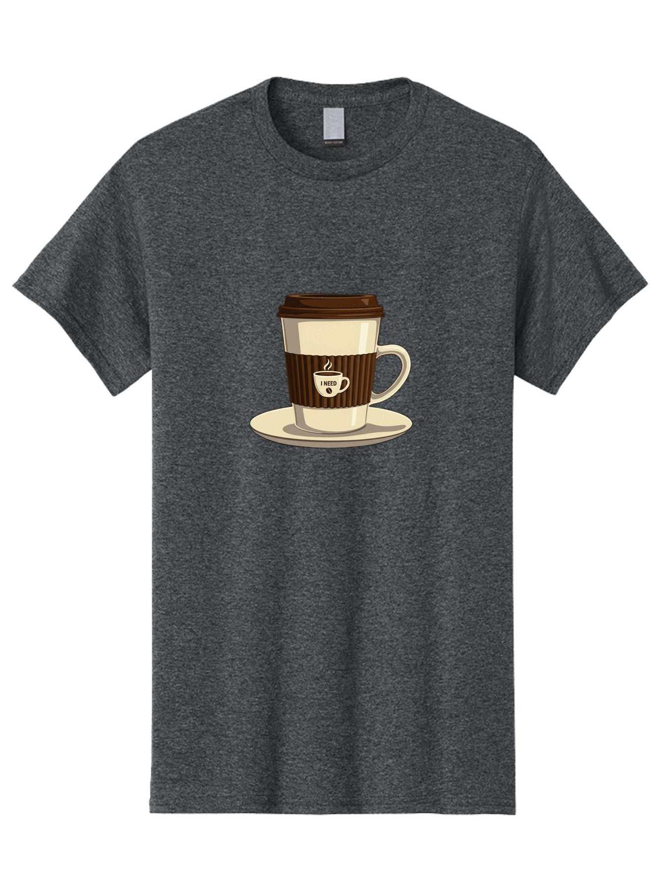 I-Need-Coffee-16 Men'S Graphic Tee, 100% Cotton, Comfortable Casual Summer Wear, Machine Washable, Coffee Cup, Takeout Container, Coffee To Go, Coffee Break, Coffee Lover, Morning Coffee, Caffeine Fix, Coffee Craving Bac065 11