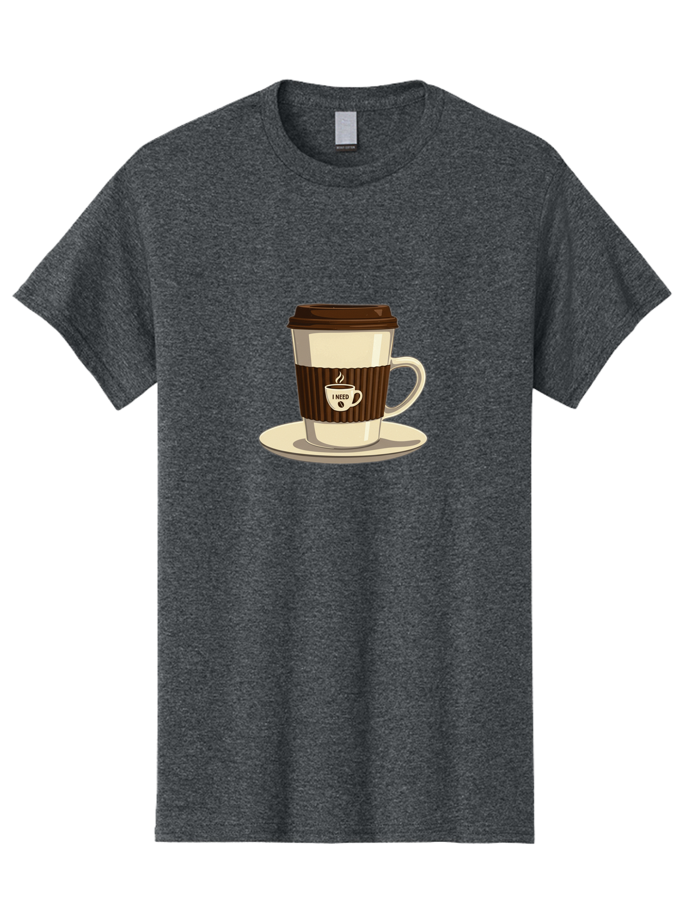 I-Need-Coffee-16 Men'S Graphic Tee, 100% Cotton, Comfortable Casual Summer Wear, Machine Washable, Coffee Cup, Takeout Container, Coffee To Go, Coffee Break, Coffee Lover, Morning Coffee, Caffeine Fix, Coffee Craving Bac065 4