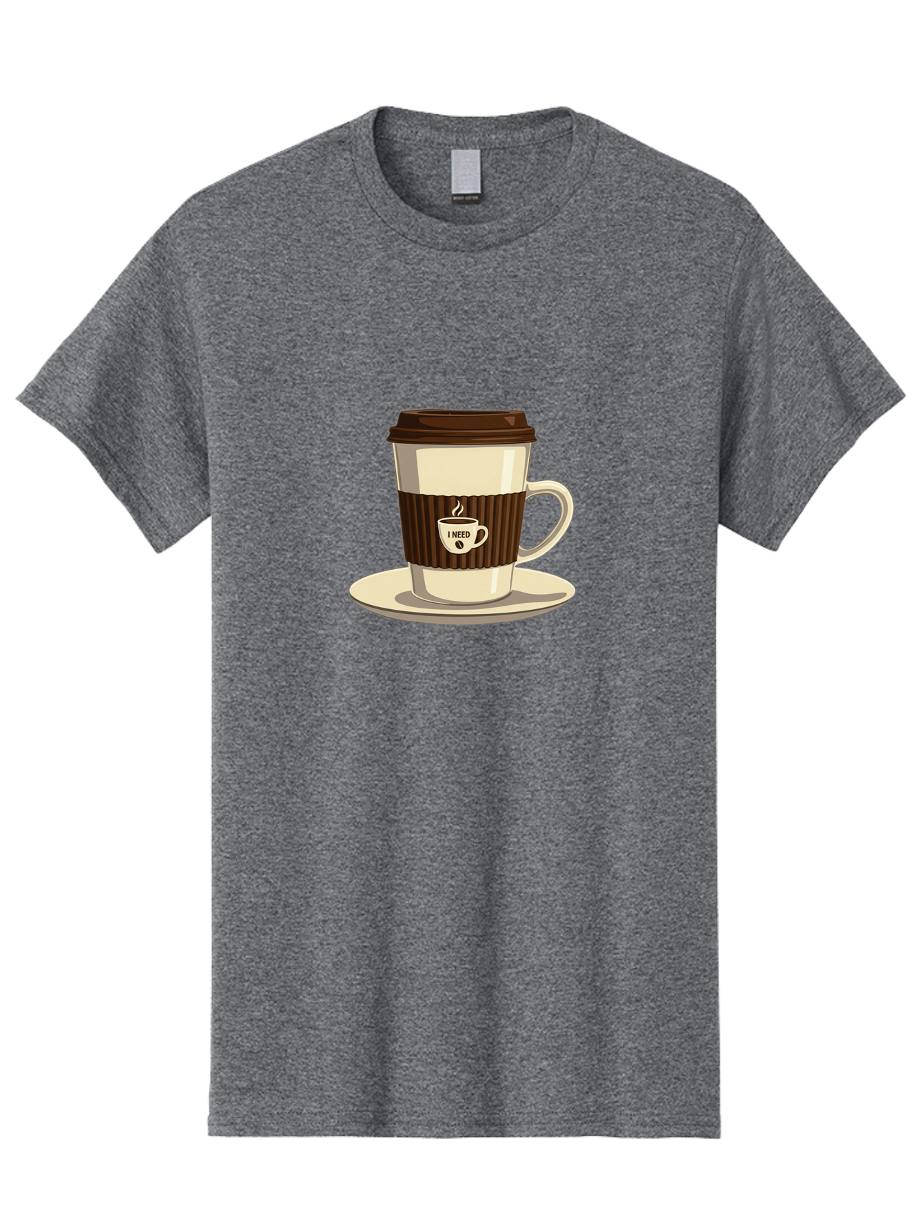 I-Need-Coffee-16 Men'S Graphic Tee, 100% Cotton, Comfortable Casual Summer Wear, Machine Washable, Coffee Cup, Takeout Container, Coffee To Go, Coffee Break, Coffee Lover, Morning Coffee, Caffeine Fix, Coffee Craving Bac065 8