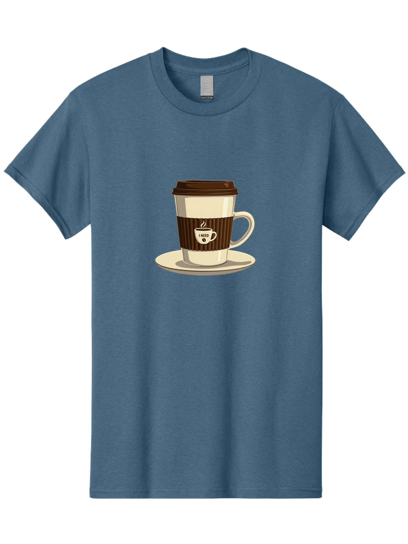 I-Need-Coffee-16 Men'S Graphic Tee, 100% Cotton, Comfortable Casual Summer Wear, Machine Washable, Coffee Cup, Takeout Container, Coffee To Go, Coffee Break, Coffee Lover, Morning Coffee, Caffeine Fix, Coffee Craving Bac065 6