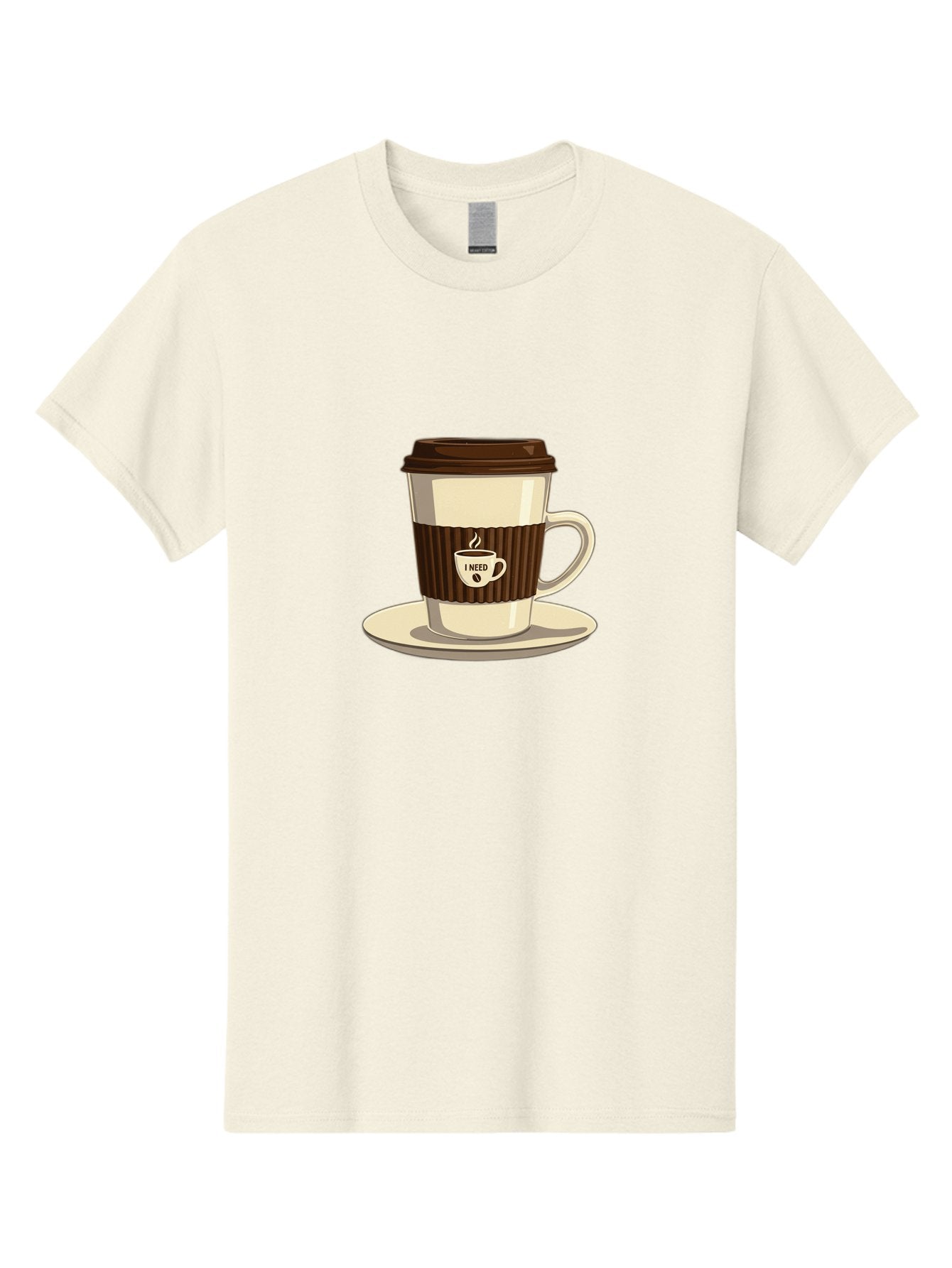 I-Need-Coffee-16 Men'S Graphic Tee, 100% Cotton, Comfortable Casual Summer Wear, Machine Washable, Coffee Cup, Takeout Container, Coffee To Go, Coffee Break, Coffee Lover, Morning Coffee, Caffeine Fix, Coffee Craving Bac065 15