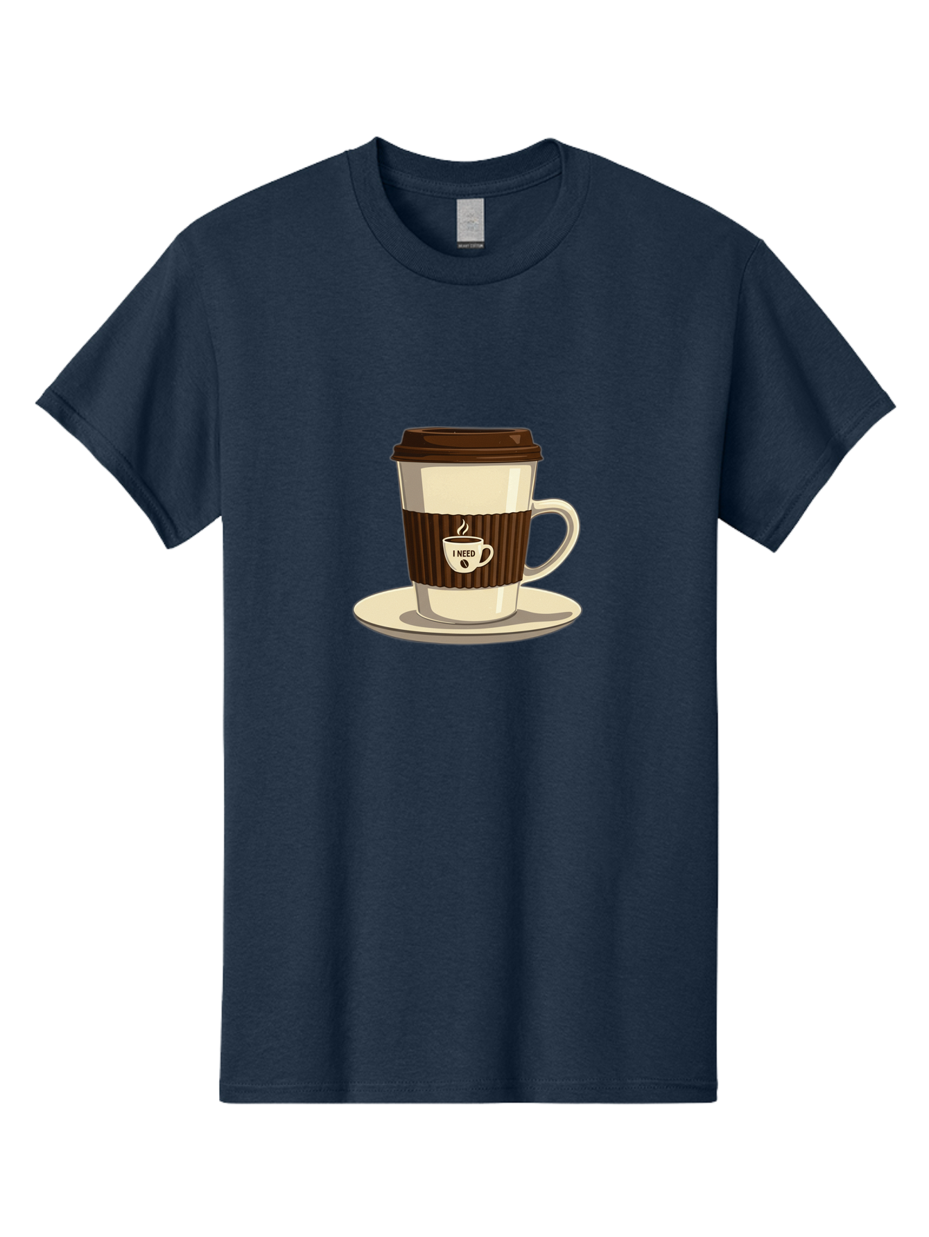I-Need-Coffee-16 Men'S Graphic Tee, 100% Cotton, Comfortable Casual Summer Wear, Machine Washable, Coffee Cup, Takeout Container, Coffee To Go, Coffee Break, Coffee Lover, Morning Coffee, Caffeine Fix, Coffee Craving Bac065 5
