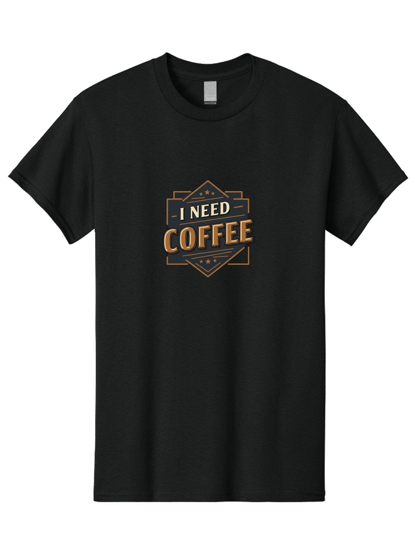 I-Need-Coffee-2 Men'S Graphic Tee, 100% Cotton, Comfortable Casual Summer Wear, Machine Washable, Coffee Lover, Morning Motivation, Caffeine Addict, Coffee Breaks, Energizing Drinks, Coffee Culture Bac066 3