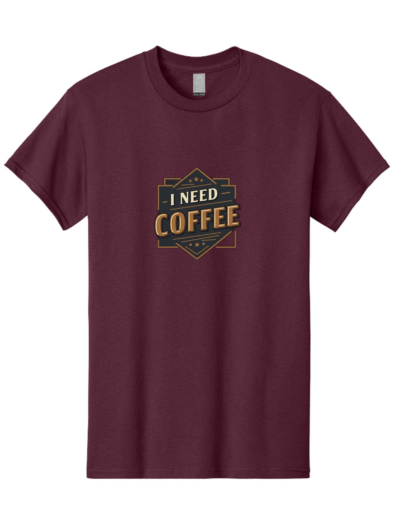 I-Need-Coffee-2 Men'S Graphic Tee, 100% Cotton, Comfortable Casual Summer Wear, Machine Washable, Coffee Lover, Morning Motivation, Caffeine Addict, Coffee Breaks, Energizing Drinks, Coffee Culture Bac066 10