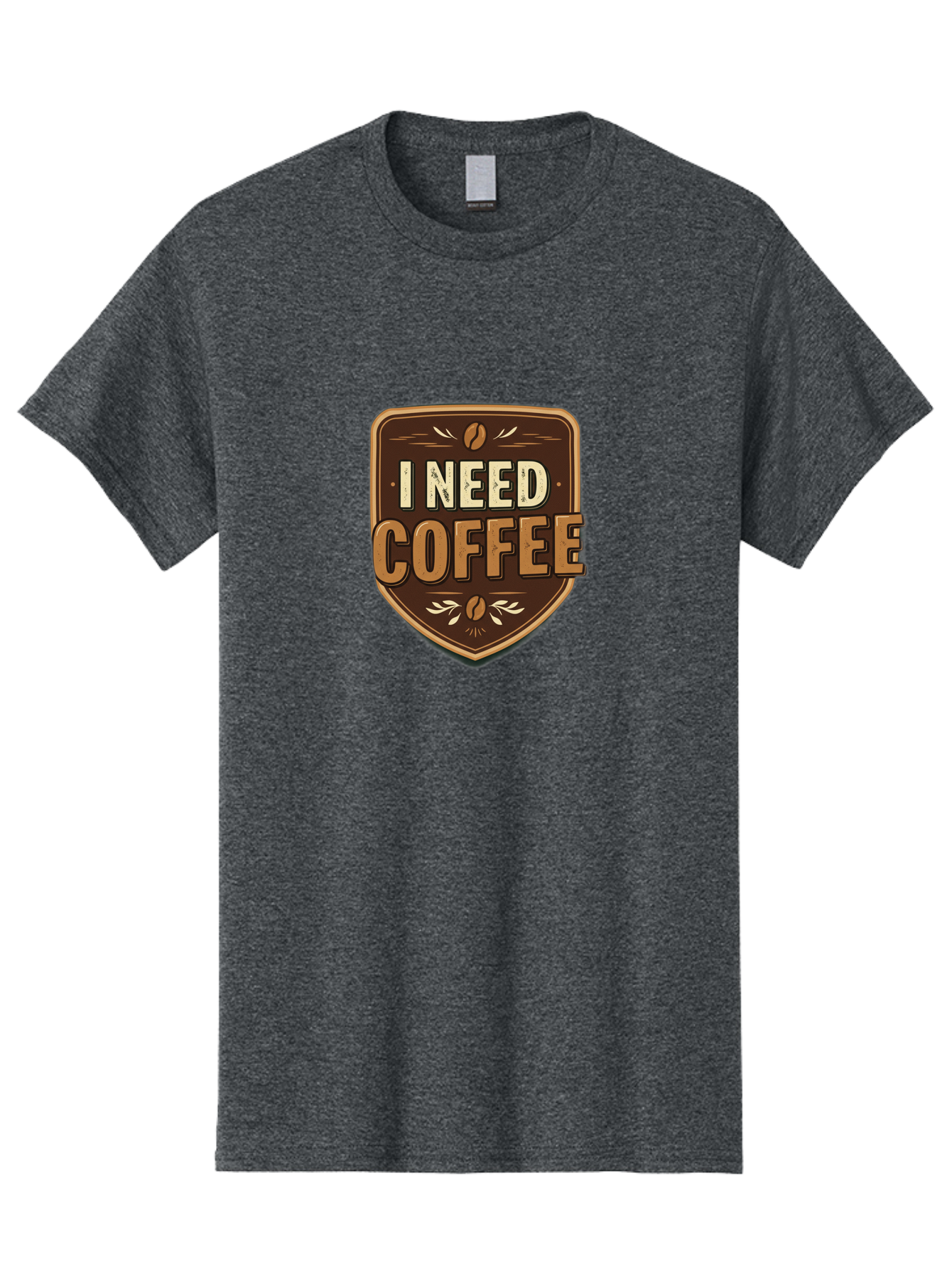 I-Need-Coffee-3 Men'S Graphic Tee, 100% Cotton, Comfortable Casual Summer Wear, Machine Washable, Coffee Lover, Coffee Break, Coffee Addiction, Coffee Quote, Caffeine Fix, Coffee Humor, Funny Coffee, Coffee Meme Bac067
