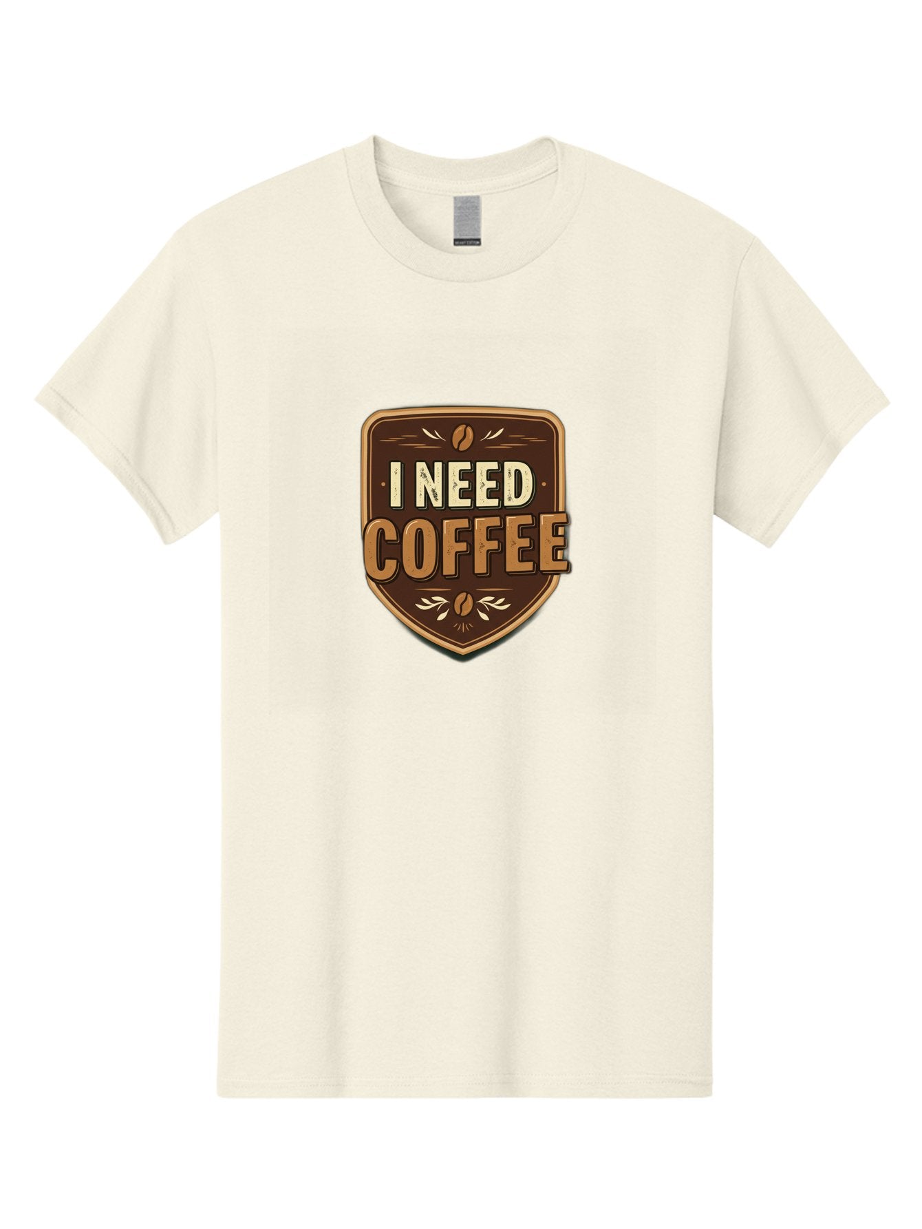 I-Need-Coffee-3 Men'S Graphic Tee, 100% Cotton, Comfortable Casual Summer Wear, Machine Washable, Coffee Lover, Coffee Break, Coffee Addiction, Coffee Quote, Caffeine Fix, Coffee Humor, Funny Coffee, Coffee Meme Bac067 5