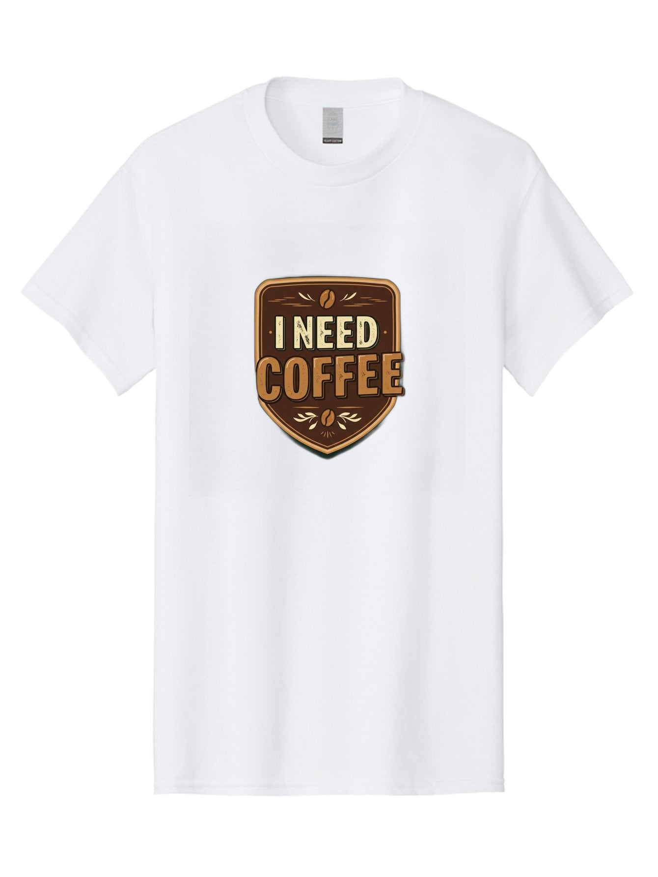 I-Need-Coffee-3 Men'S Graphic Tee, 100% Cotton, Comfortable Casual Summer Wear, Machine Washable, Coffee Lover, Coffee Break, Coffee Addiction, Coffee Quote, Caffeine Fix, Coffee Humor, Funny Coffee, Coffee Meme Bac067 4