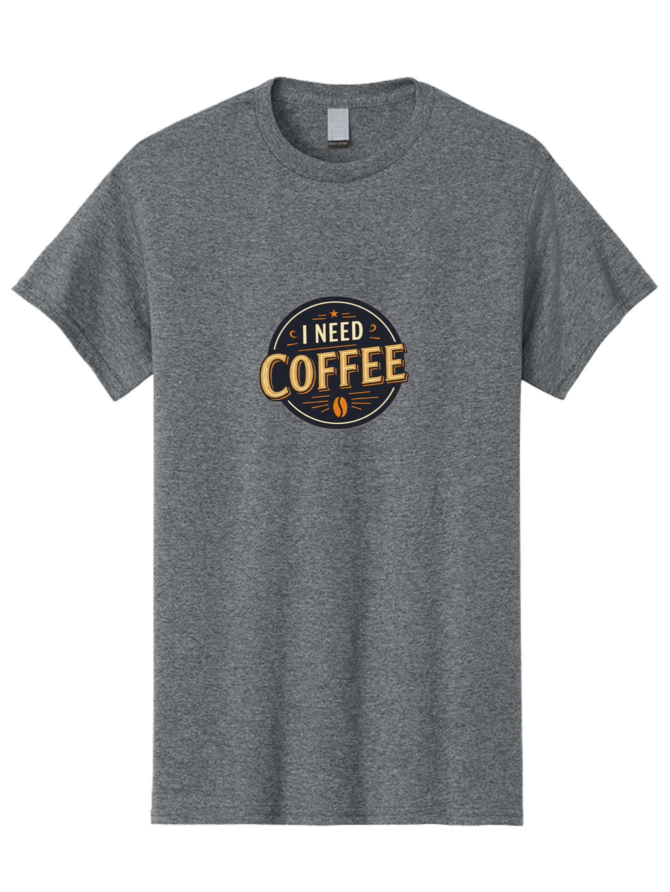 I-Need-Coffee-4 Men'S Graphic Tee, 100% Cotton, Comfortable Casual Summer Wear, Machine Washable, Coffee Lover, Coffee Addiction, Morning Motivation, Coffee Quote, Coffee Humor, Coffee Obsession Bac068 13