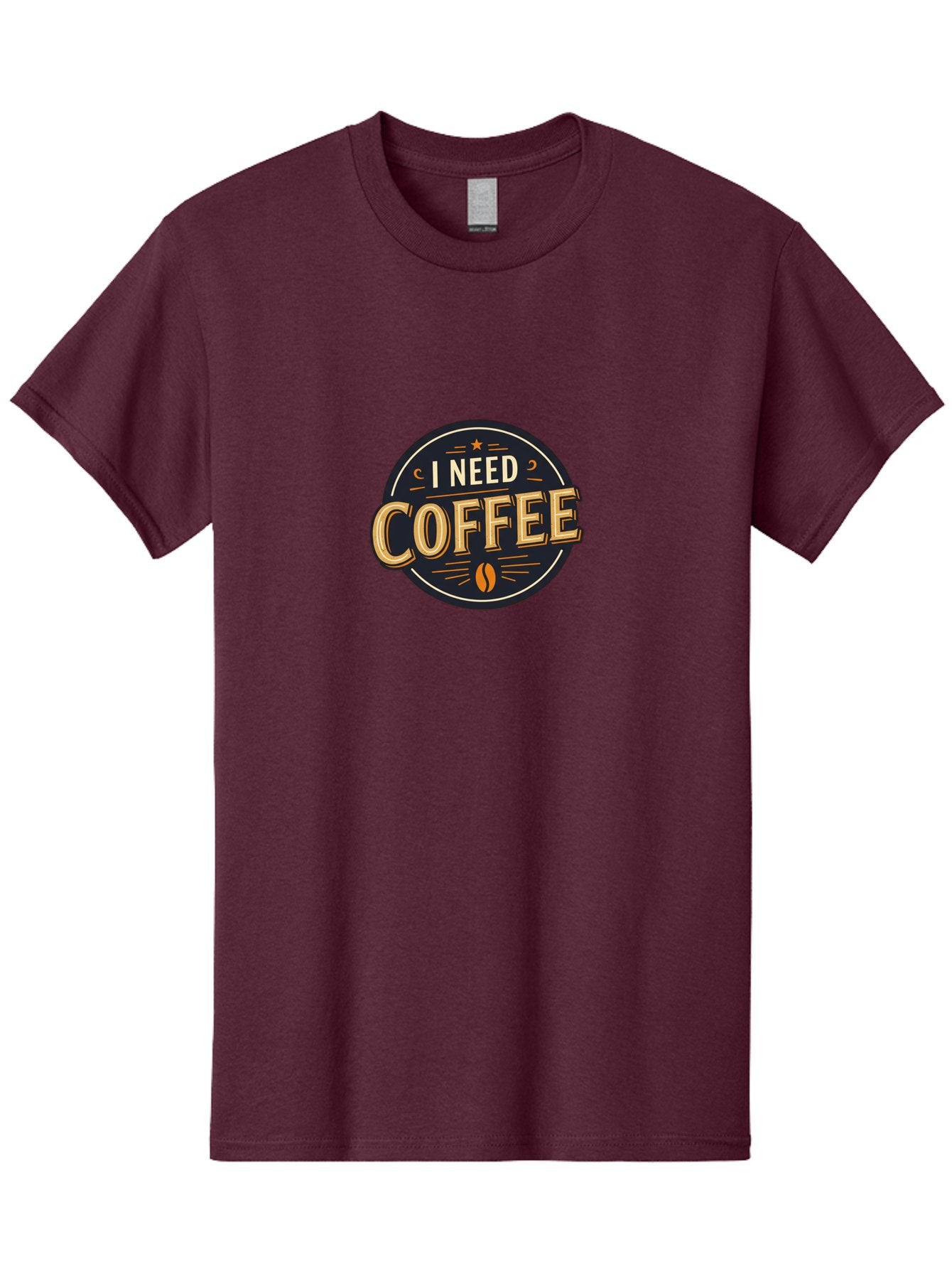 I-Need-Coffee-4 Men'S Graphic Tee, 100% Cotton, Comfortable Casual Summer Wear, Machine Washable, Coffee Lover, Coffee Addiction, Morning Motivation, Coffee Quote, Coffee Humor, Coffee Obsession Bac068 9