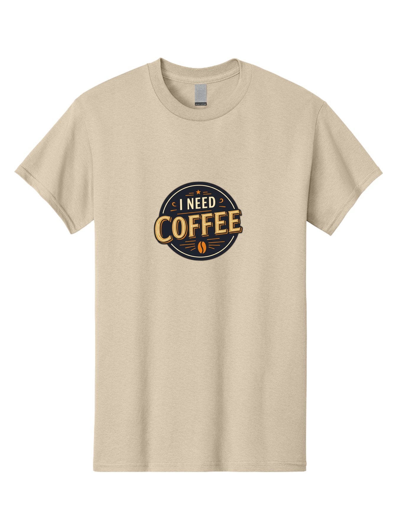 I-Need-Coffee-4 Men'S Graphic Tee, 100% Cotton, Comfortable Casual Summer Wear, Machine Washable, Coffee Lover, Coffee Addiction, Morning Motivation, Coffee Quote, Coffee Humor, Coffee Obsession Bac068 13
