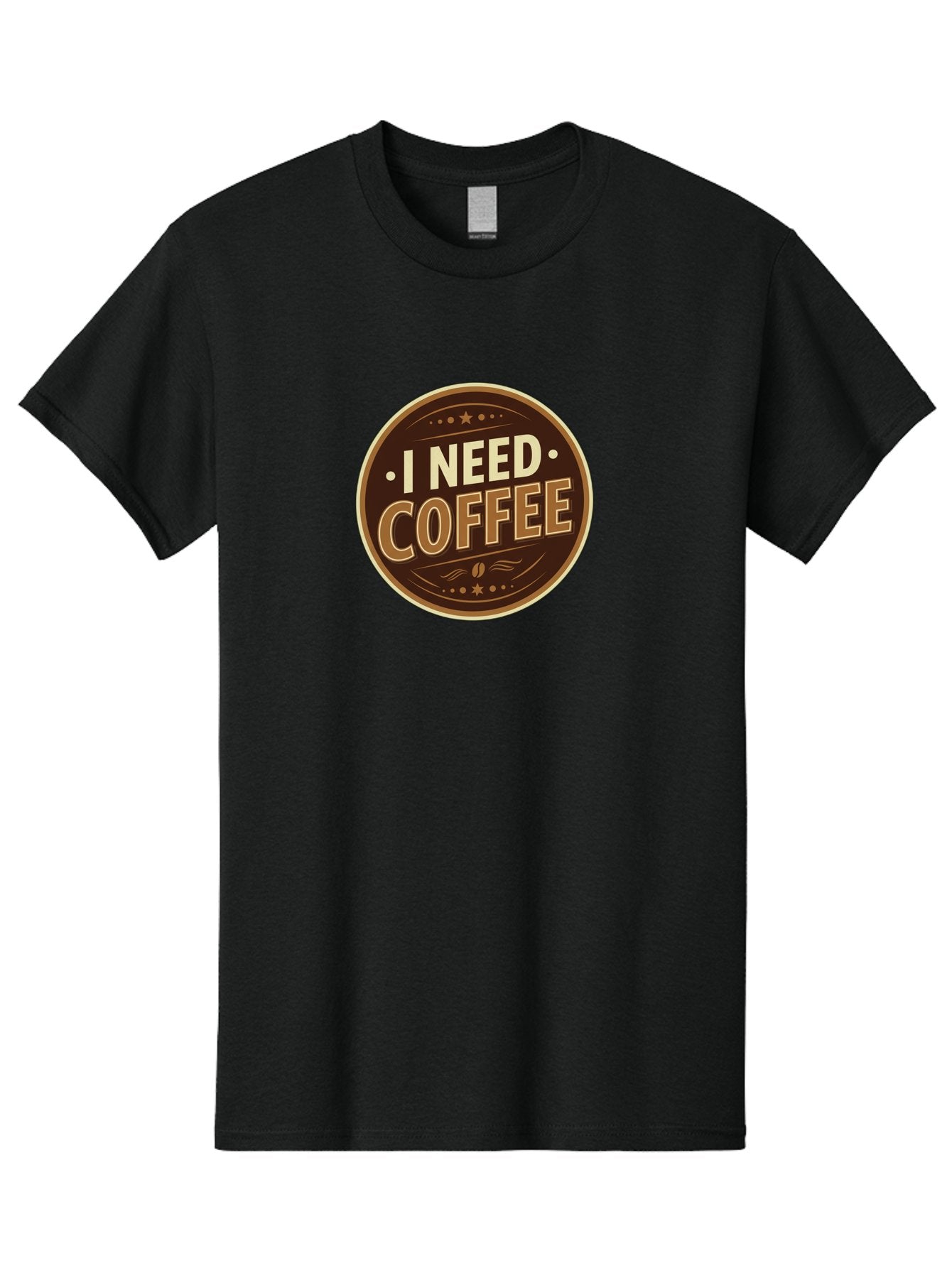 I-Need-Coffee-5 Men'S Graphic Tee, 100% Cotton, Comfortable Casual Summer Wear, Machine Washable, Coffee Lover, Caffeine Fix, Morning Motivation, Coffee Break, Coffee Addiction, Coffee Culture, Coffee Quote, Coffee Art Bac069 6