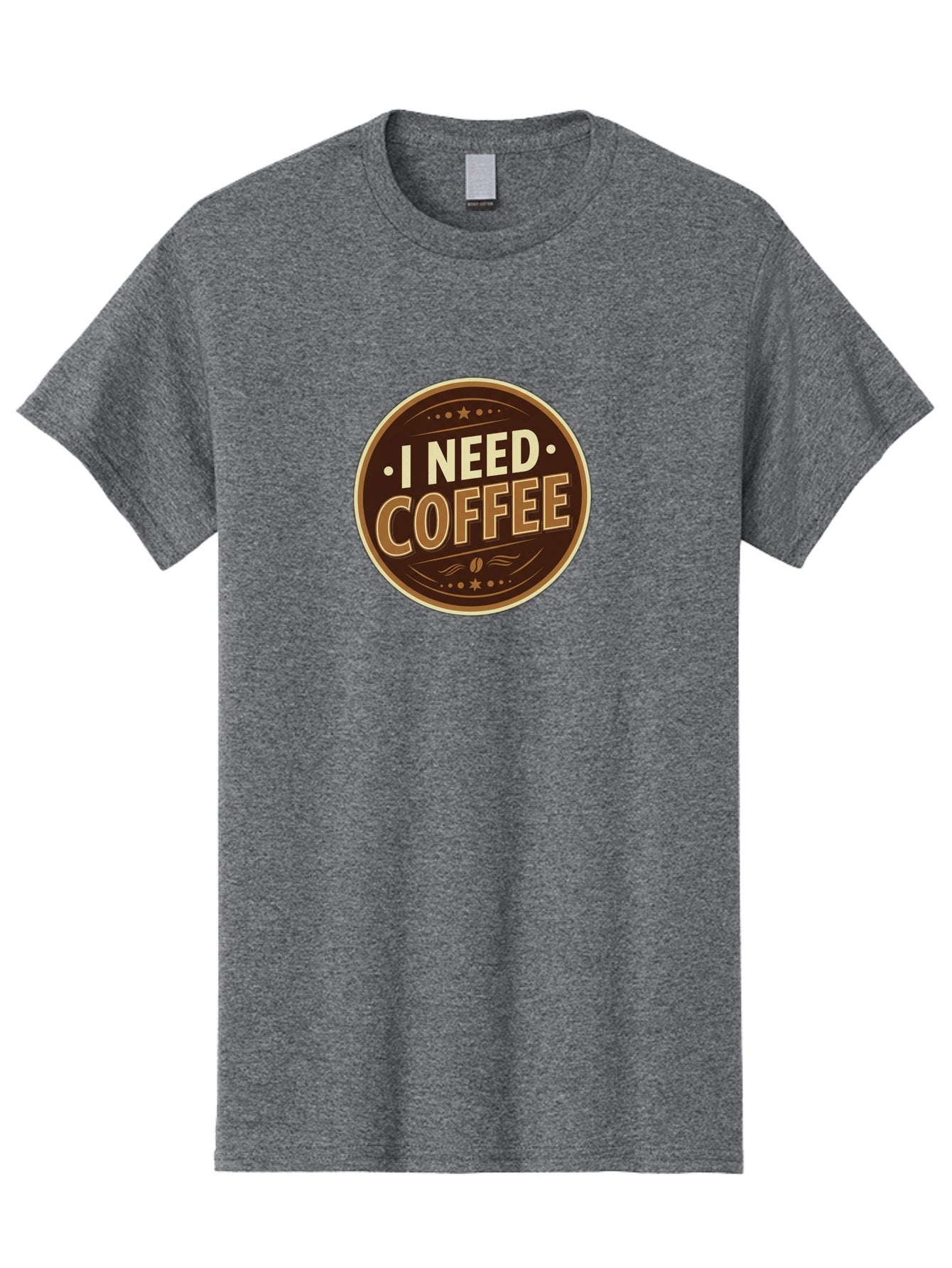 I-Need-Coffee-5 Men'S Graphic Tee, 100% Cotton, Comfortable Casual Summer Wear, Machine Washable, Coffee Lover, Caffeine Fix, Morning Motivation, Coffee Break, Coffee Addiction, Coffee Culture, Coffee Quote, Coffee Art Bac069 9