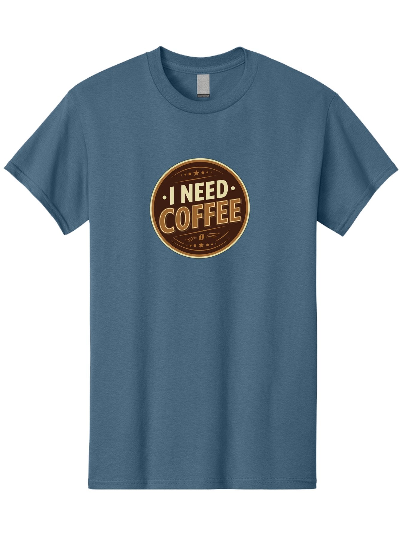 I-Need-Coffee-5 Men'S Graphic Tee, 100% Cotton, Comfortable Casual Summer Wear, Machine Washable, Coffee Lover, Caffeine Fix, Morning Motivation, Coffee Break, Coffee Addiction, Coffee Culture, Coffee Quote, Coffee Art Bac069 4