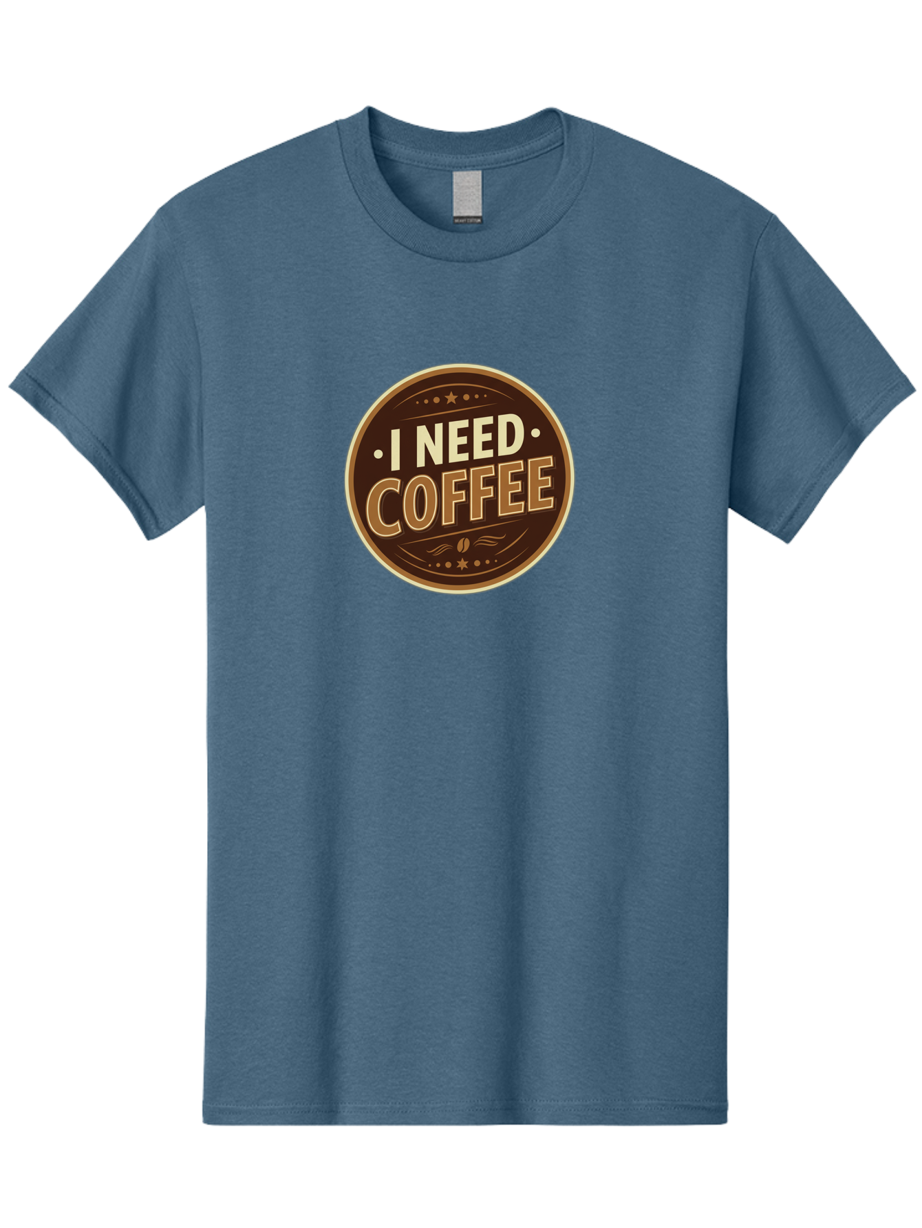 I-Need-Coffee-5 Men'S Graphic Tee, 100% Cotton, Comfortable Casual Summer Wear, Machine Washable, Coffee Lover, Caffeine Fix, Morning Motivation, Coffee Break, Coffee Addiction, Coffee Culture, Coffee Quote, Coffee Art Bac069 12