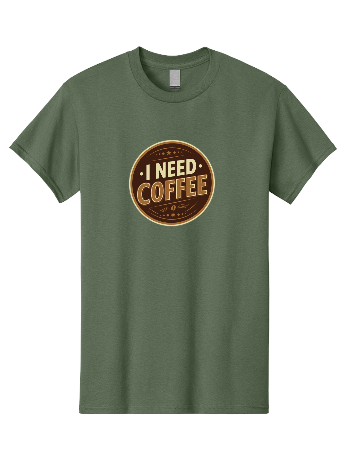 I-Need-Coffee-5 Men'S Graphic Tee, 100% Cotton, Comfortable Casual Summer Wear, Machine Washable, Coffee Lover, Caffeine Fix, Morning Motivation, Coffee Break, Coffee Addiction, Coffee Culture, Coffee Quote, Coffee Art Bac069 15